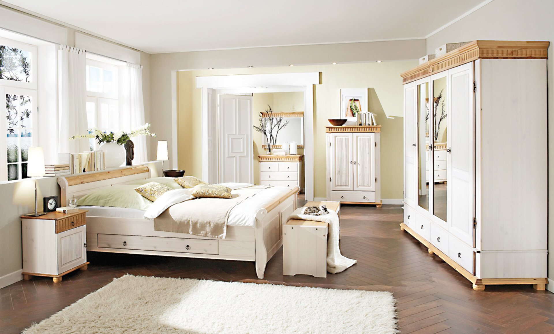 Мебель спальни белый цвет
