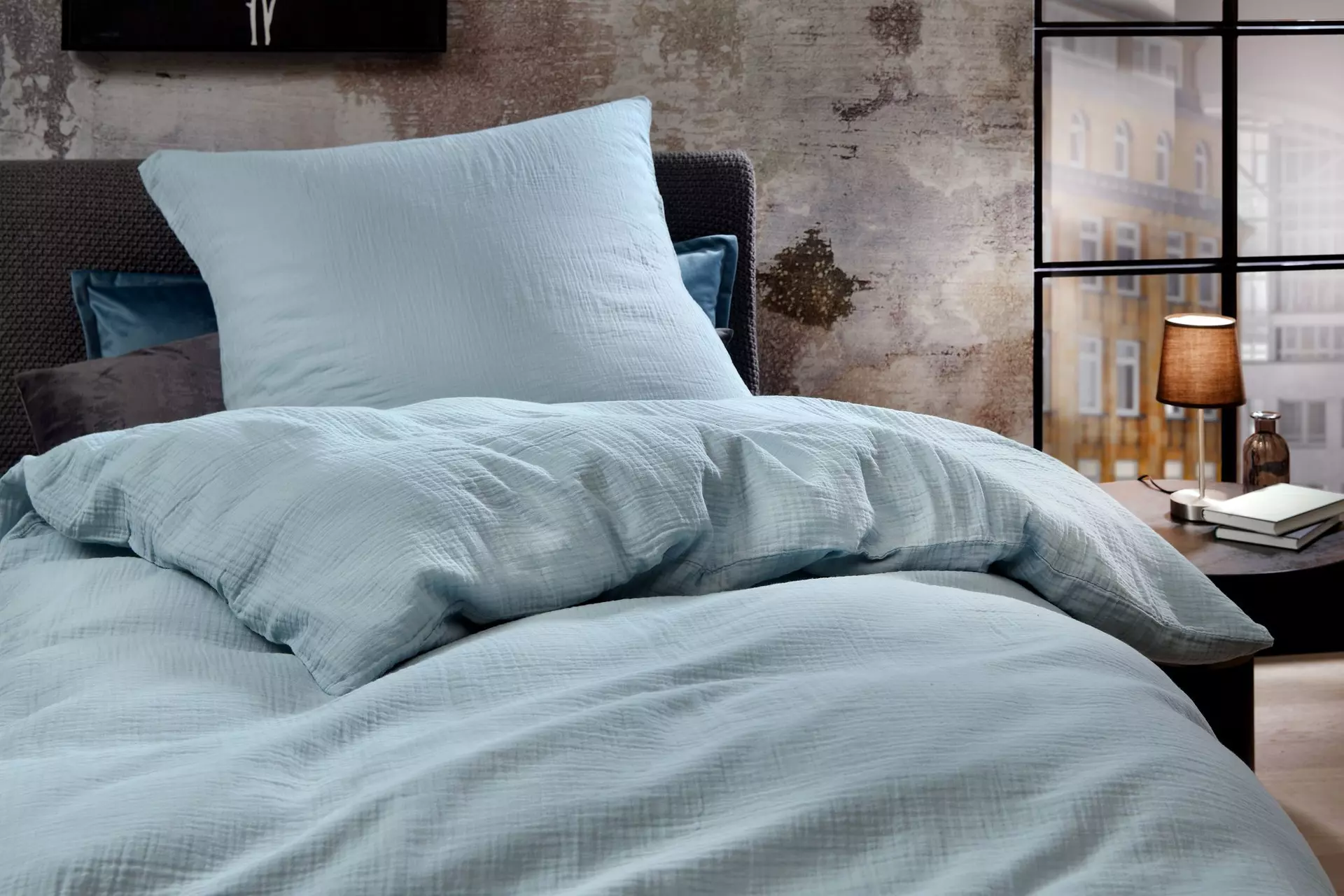 Musselin Bettwäsche Musselin Uni Casa Nova Textil 155 x 220 cm