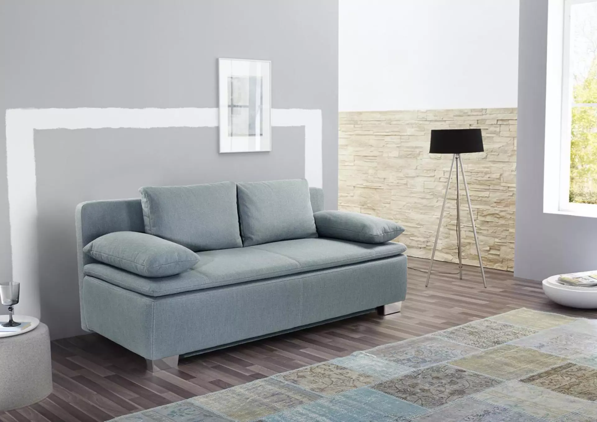 Schlafsofa DUETT CELECT Textil 96 x 82 x 202 cm