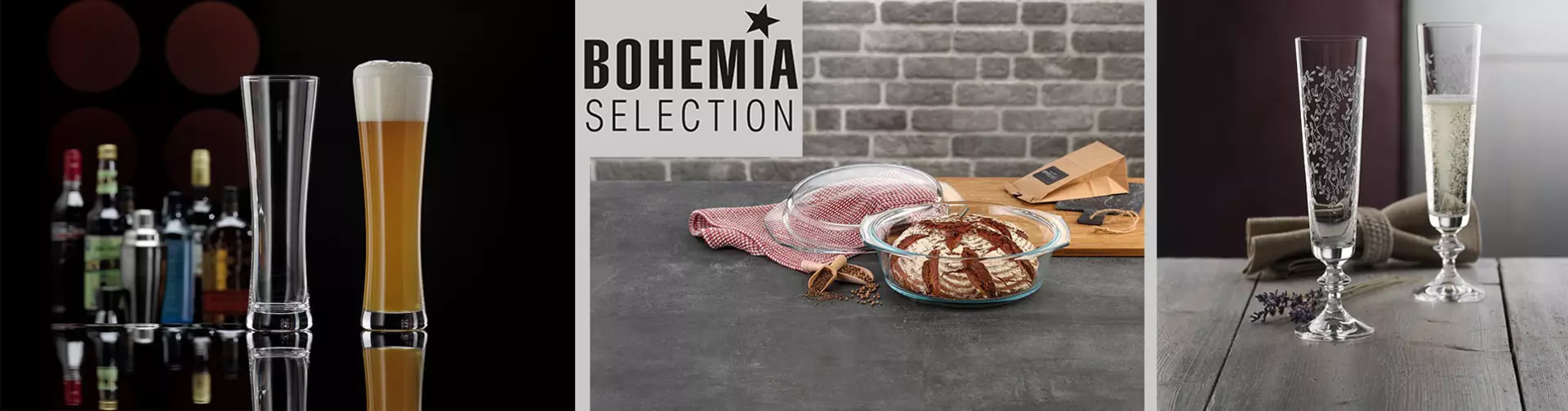 Eleganten Haushaltswaren von Bohemia Selection