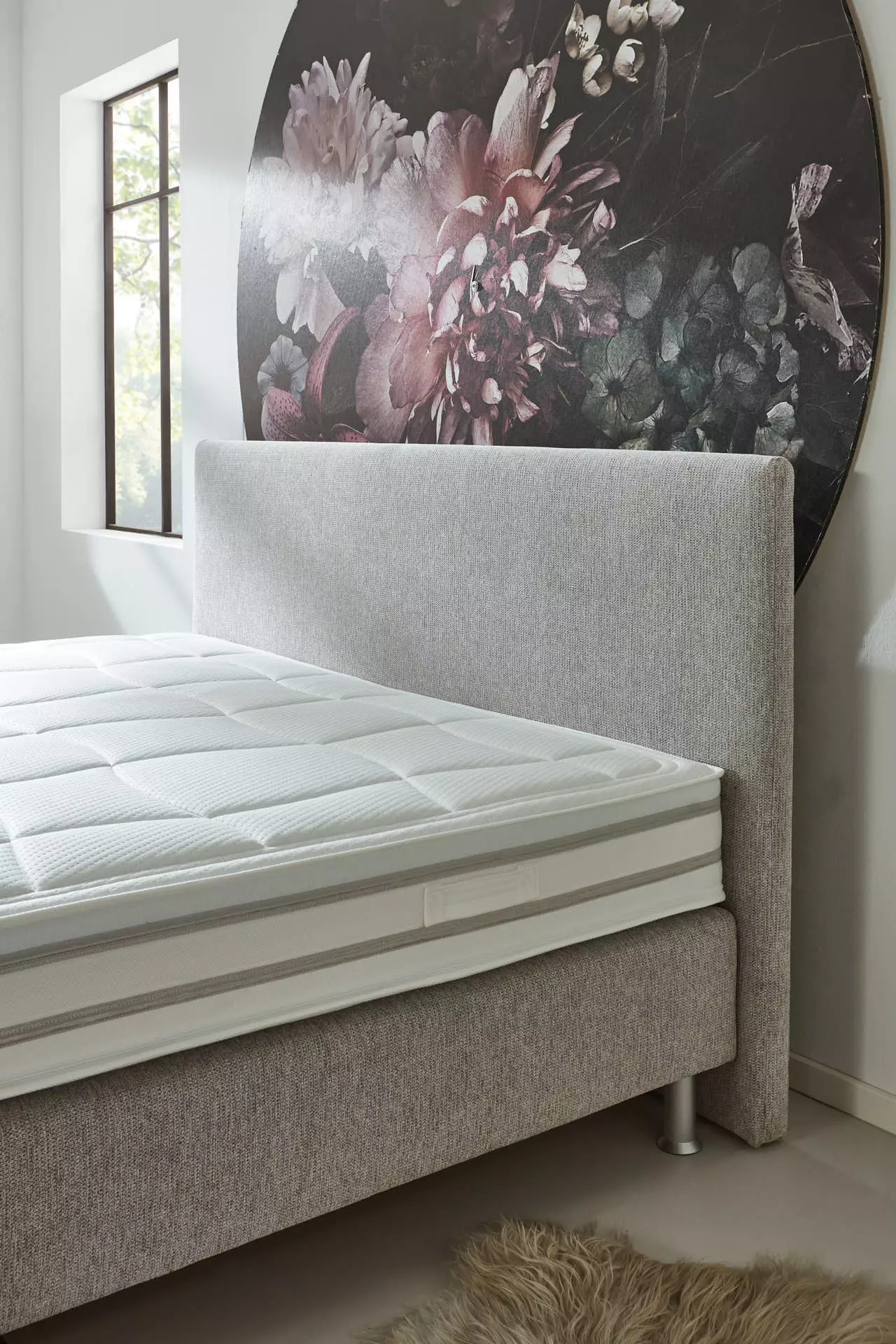 Boxspringbett OC-BX23148 Systempolster Sleep Textil 180 x 125 x 200 cm