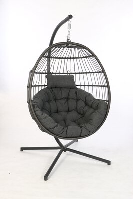 Bild von Hängesessel Textil grau ca. 102 x 127 x 68 cm