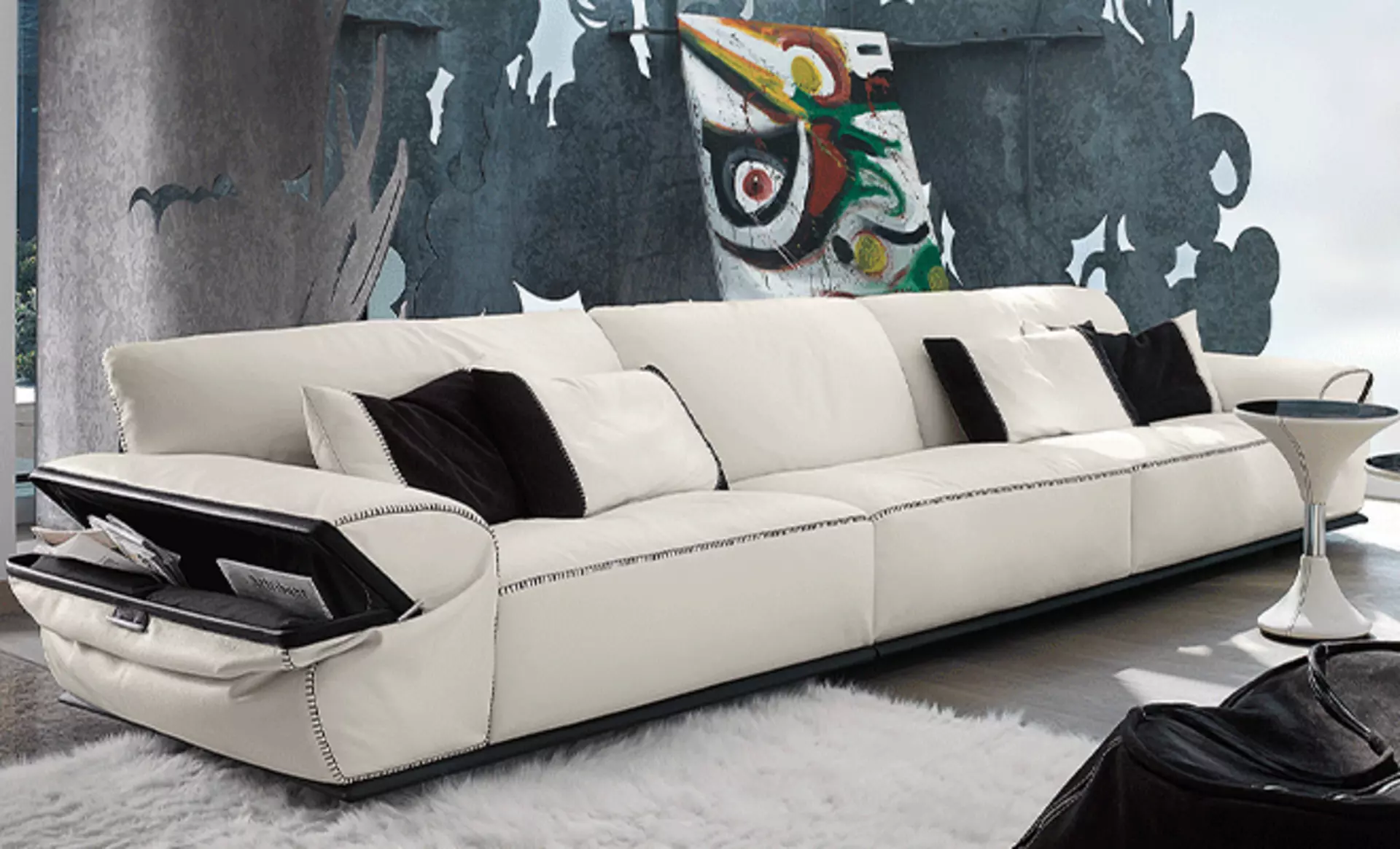 Das Design-Sofa Limousine von Gamma in der Ausstellung bei Möbel Inhofer