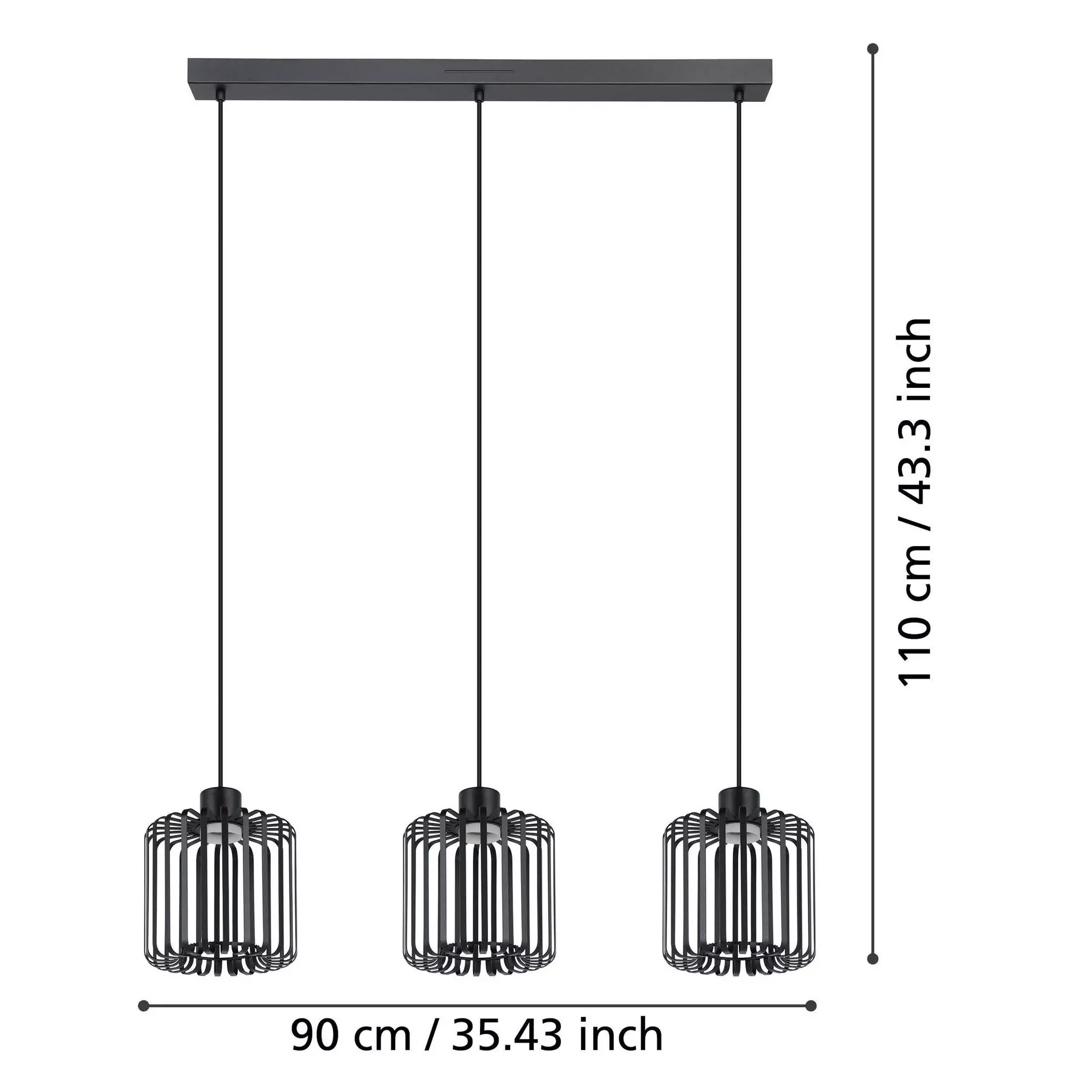 Hängeleuchte GINESTRONE-Z Eglo Metall 90 x 110 x 20 cm