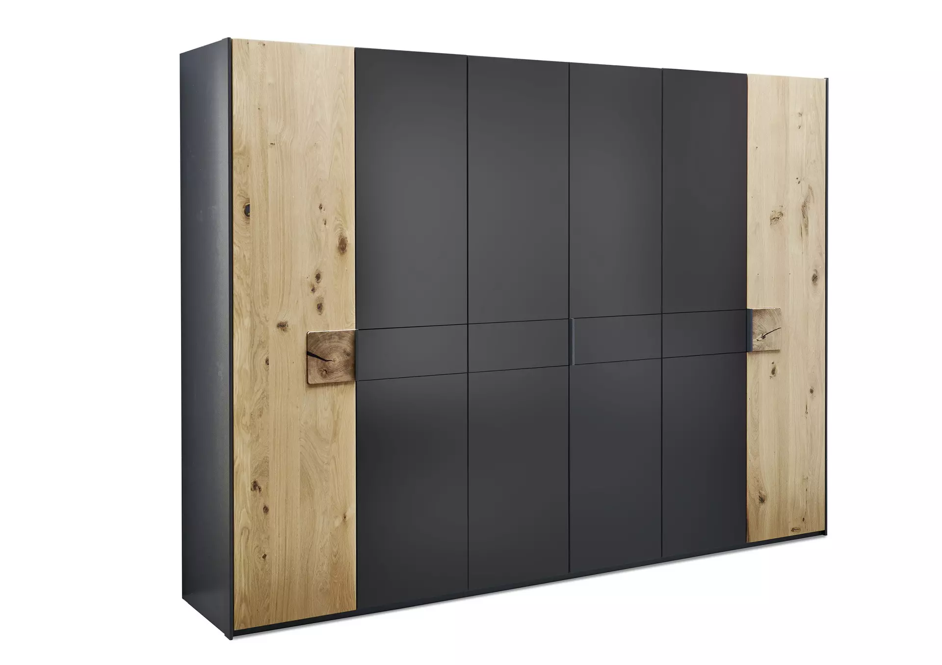 Schlafzimmer KENI rauch BLACK Holzwerkstoff 186 x 95 x 210 cm