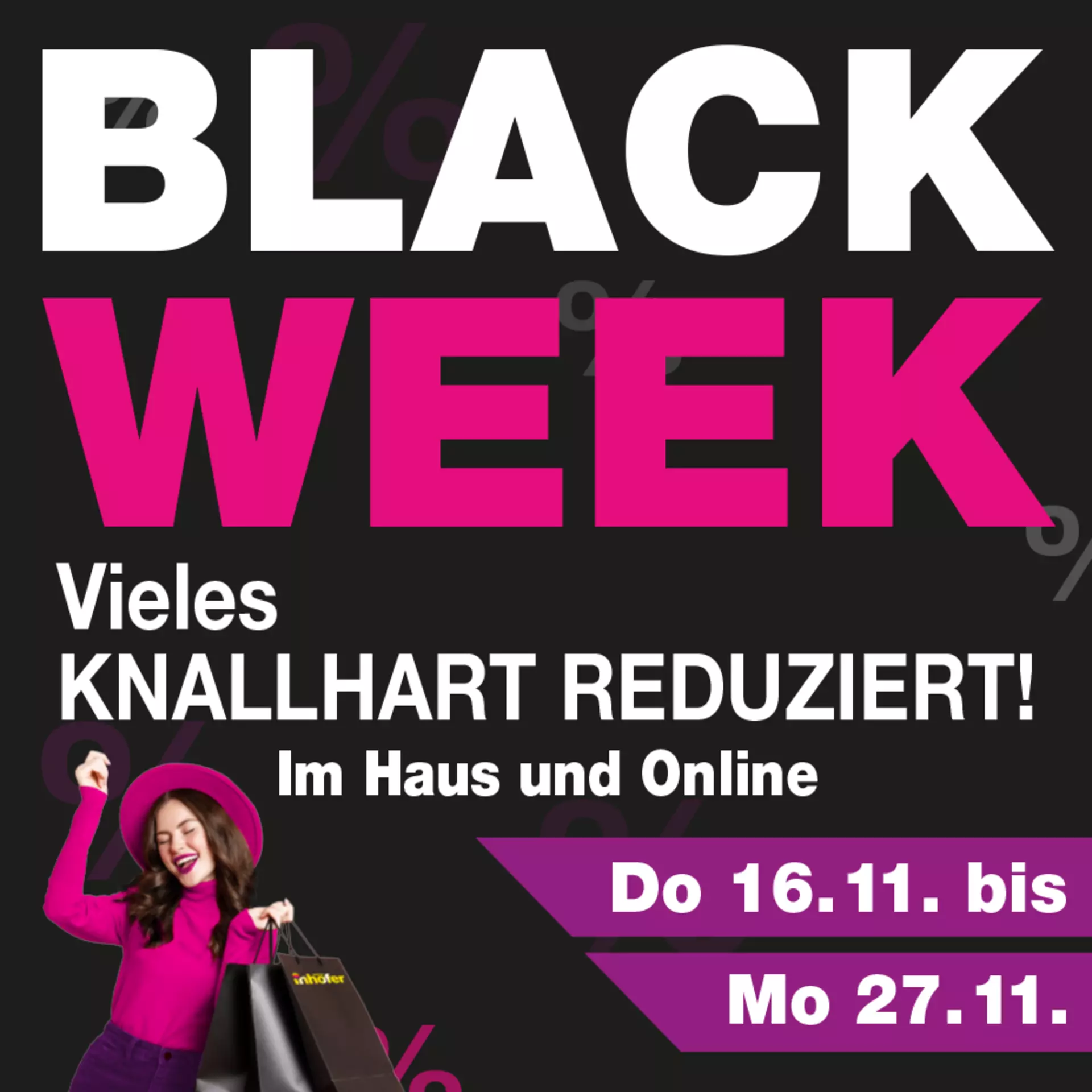 Black Week bei Möbel Inhofer - vieles knallhart reduziert! 