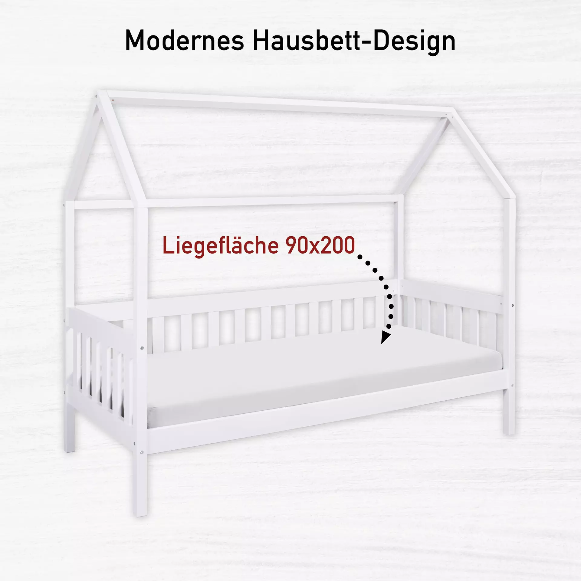 Kinderbett Funky Housebed Inter Link Holz 97 x 174 x 207 cm