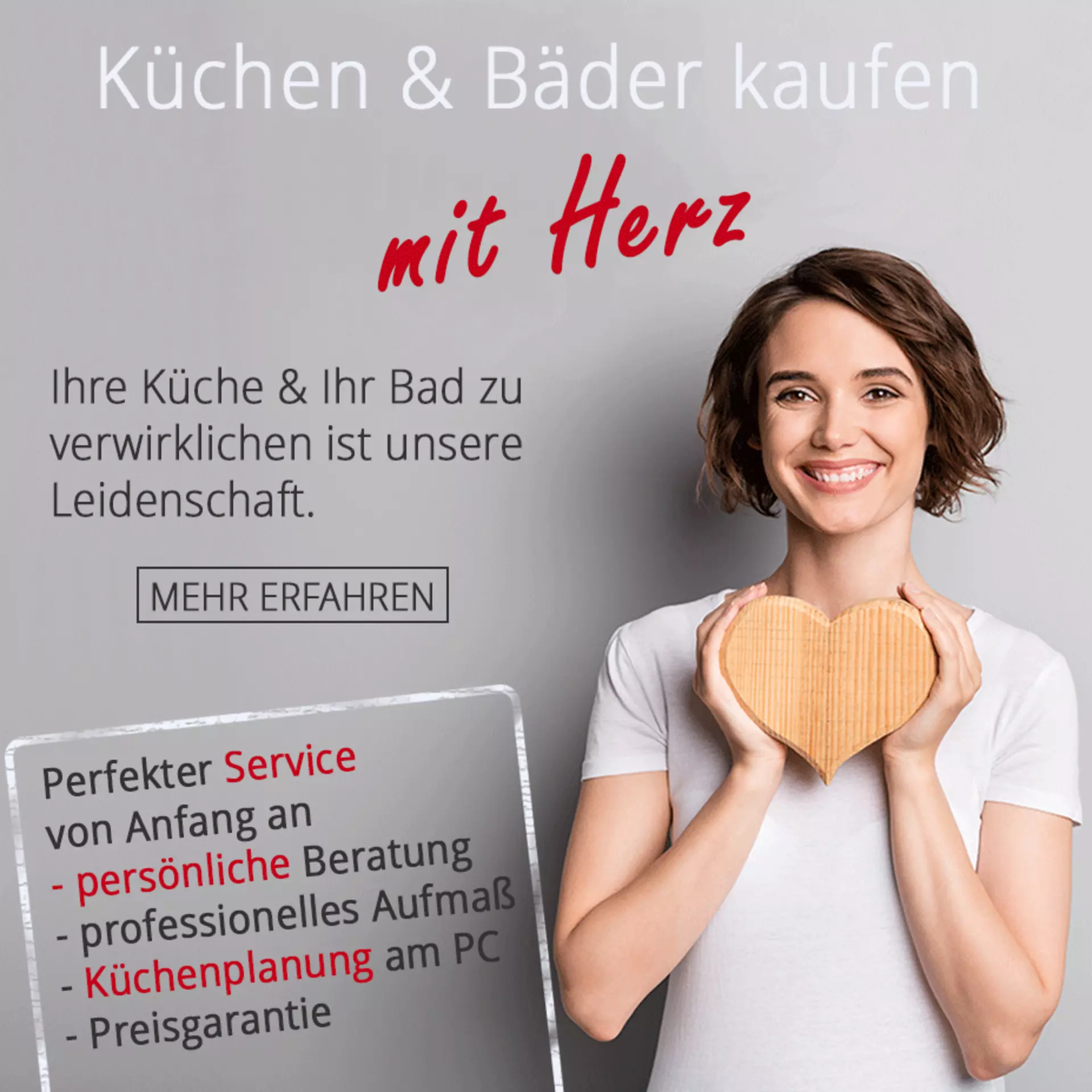 Küchen und Bäder kaufen mit Herz - perfekter Service von Anfang an bei Innovation Küche und Bad in Günzburg