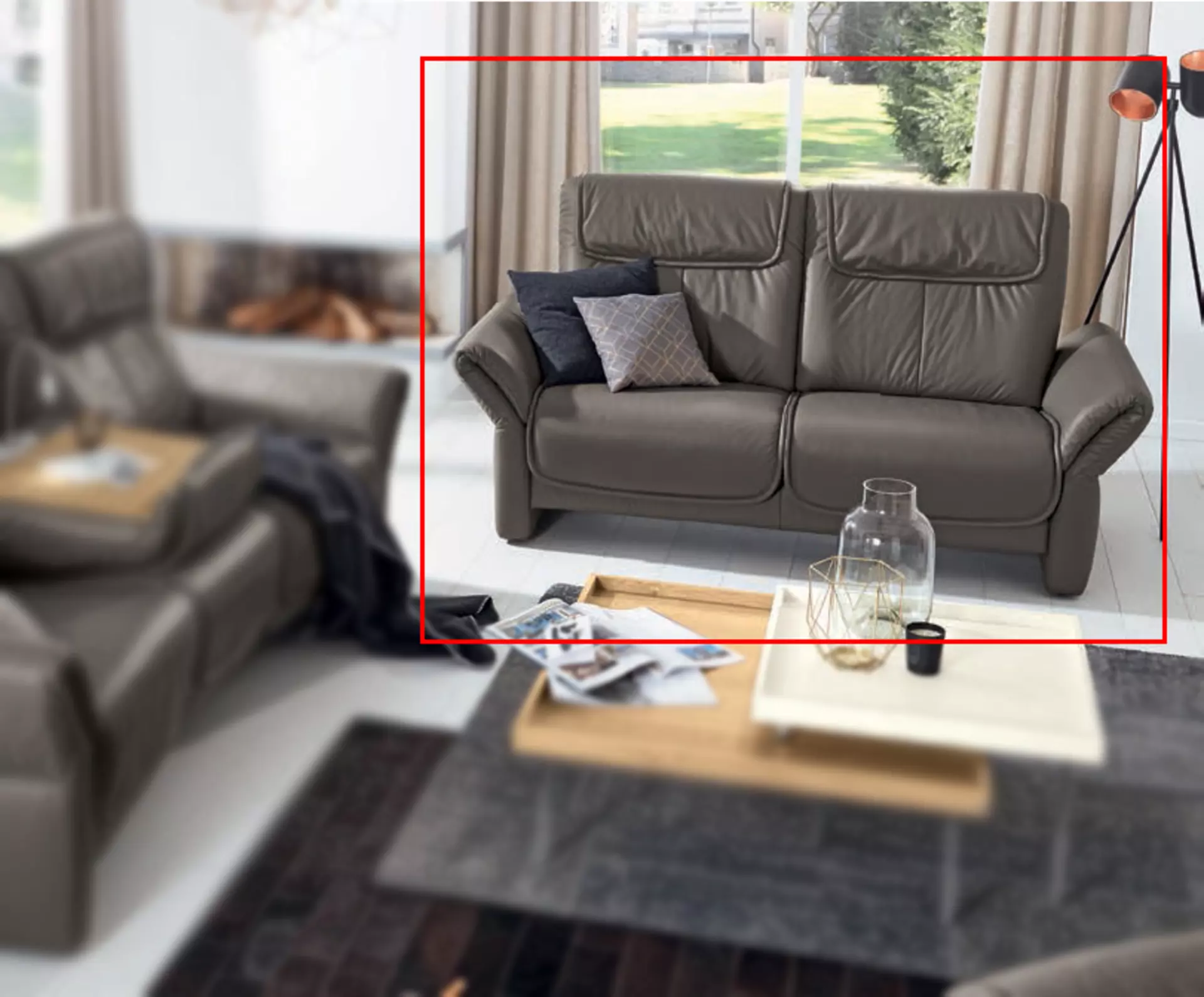 Sofa 2,5-Sitzer MR 380 Musterring Leder 99 x 105 x 193 cm