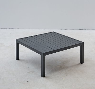 Bild von Gartentisch Metall grau ca. 73 x 32 x 74 cm