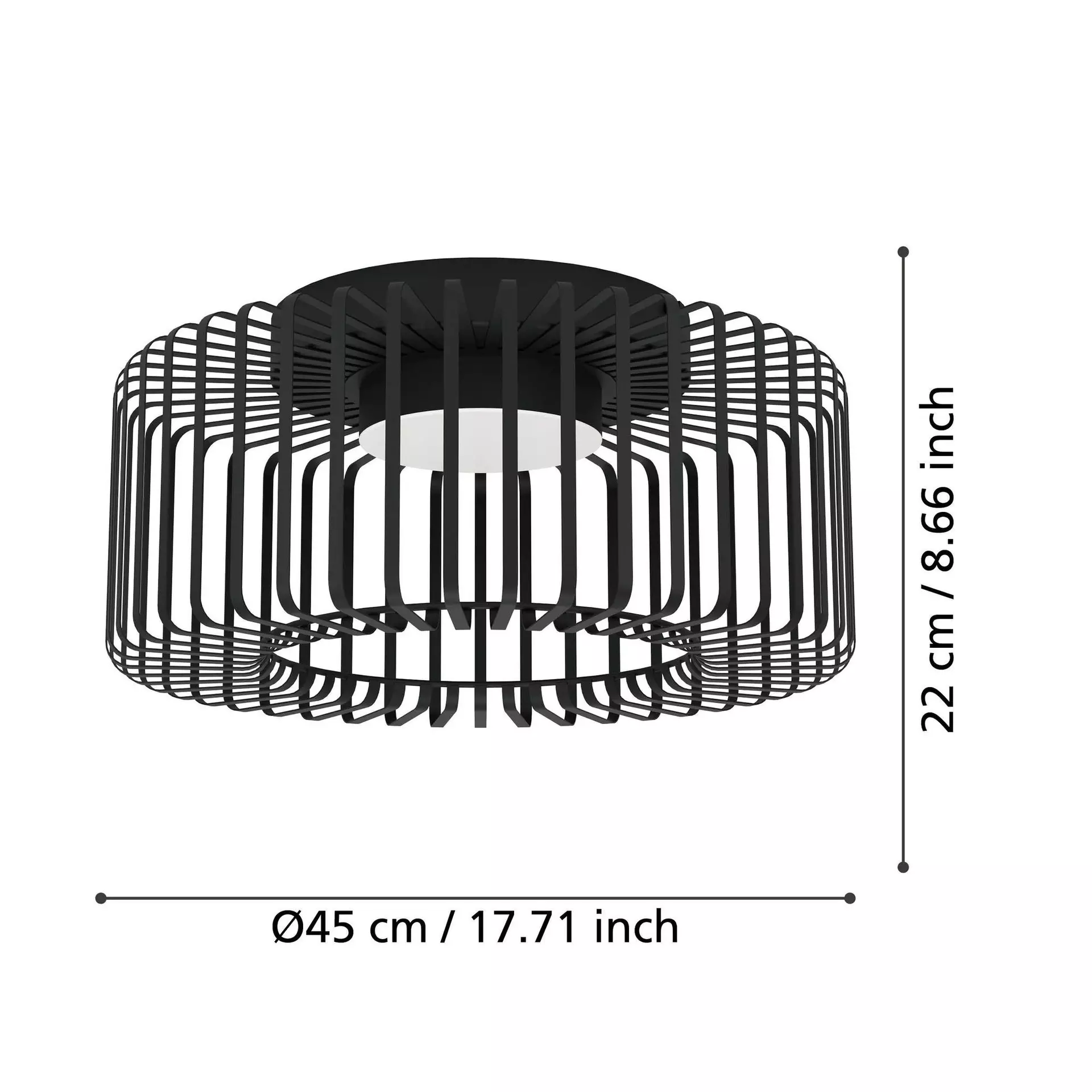 Deckenleuchte GINESTRONE-Z Eglo Metall 45 x 22 x 45 cm