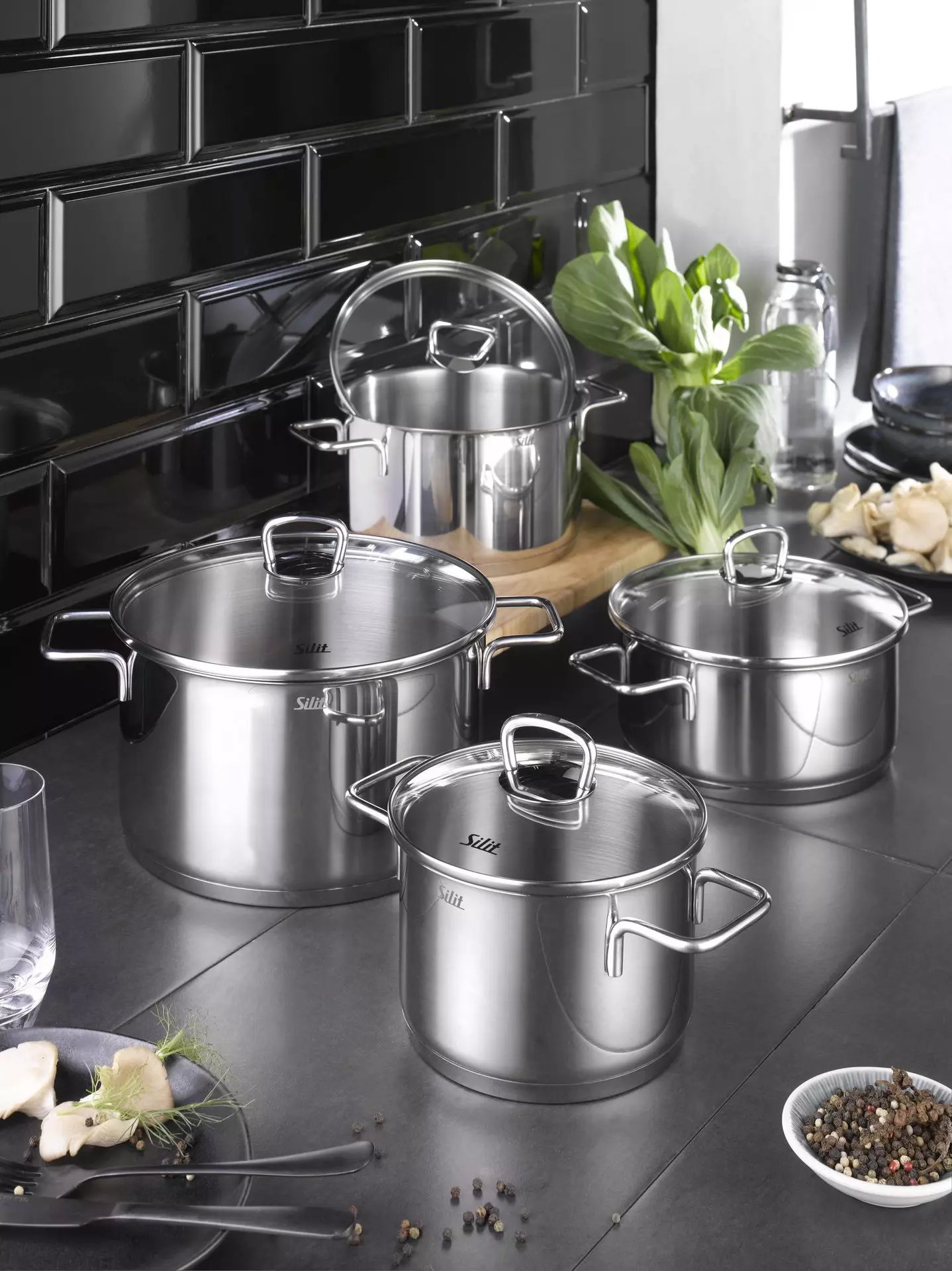 Topf-Set Alicante Silit Metall 30 x 22 x 52 cm
