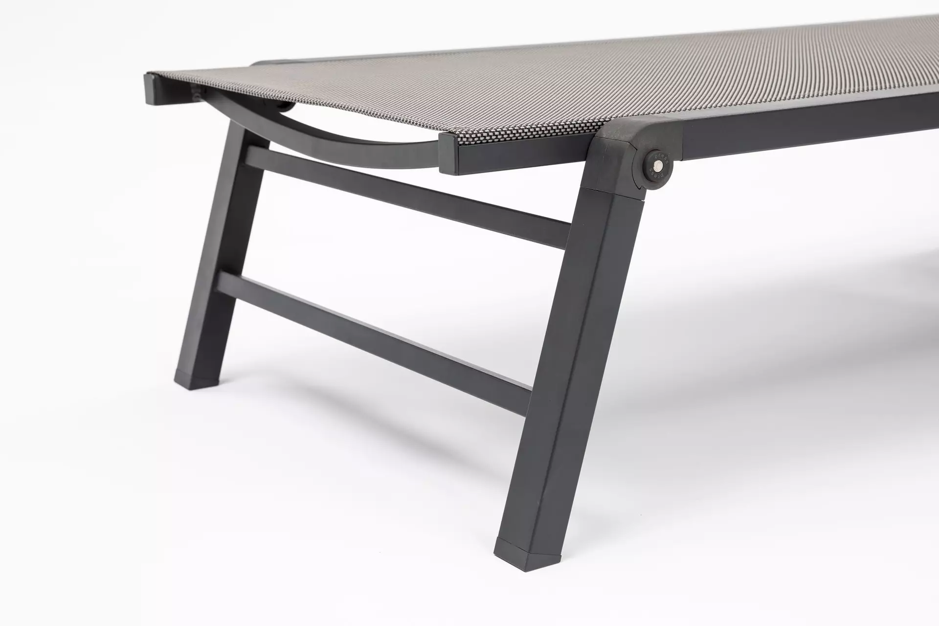 Gartenliege ALMERIA Outdoor Textil 60 x 31 x 194 cm