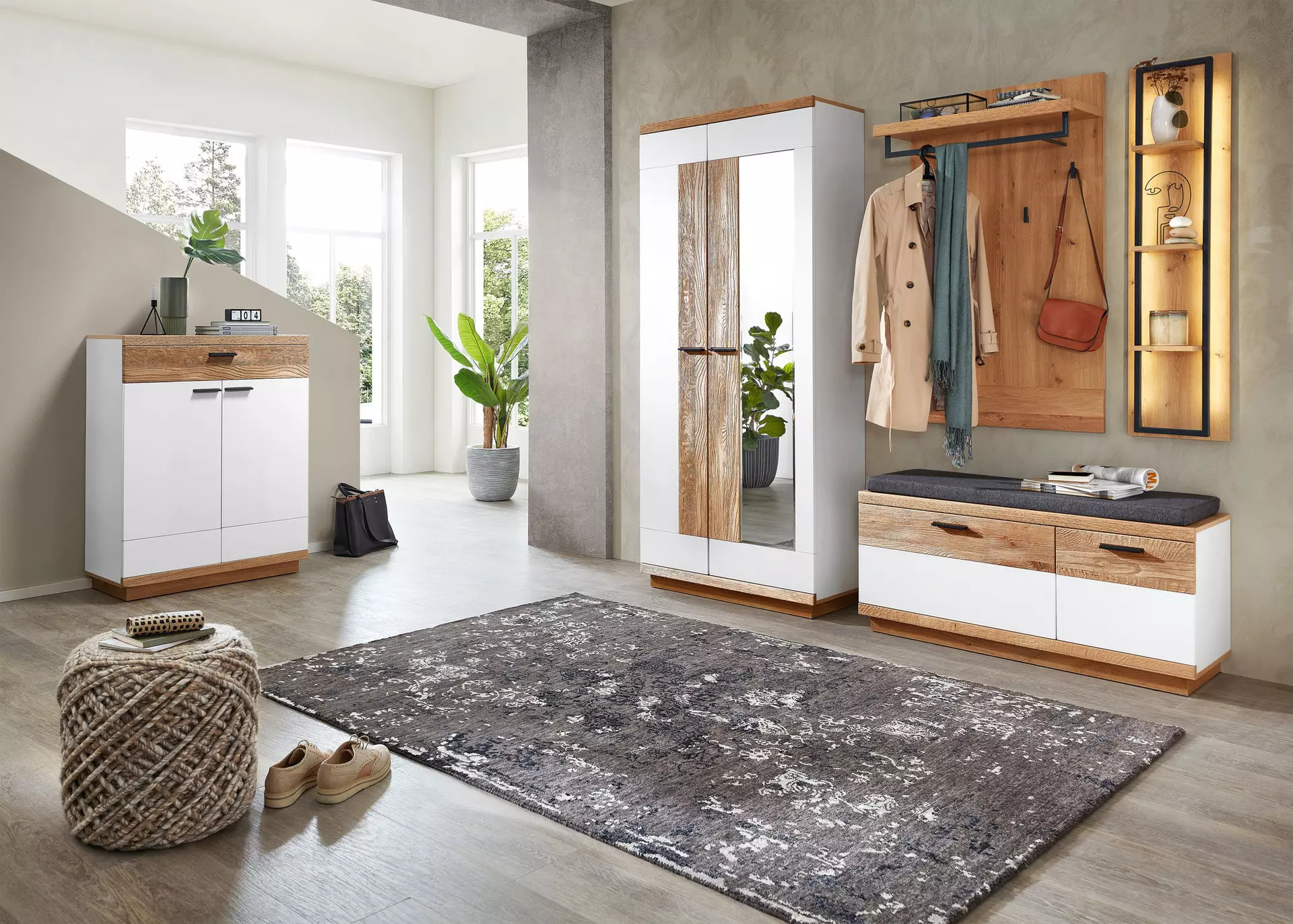 Garderobenbank LISANA MONDO Textil 110 x 51 x 38 cm