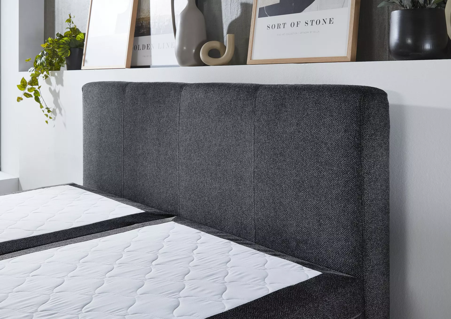 Boxspringbett BX2440 Sun Garden Textil 180 x 112 x 223 cm