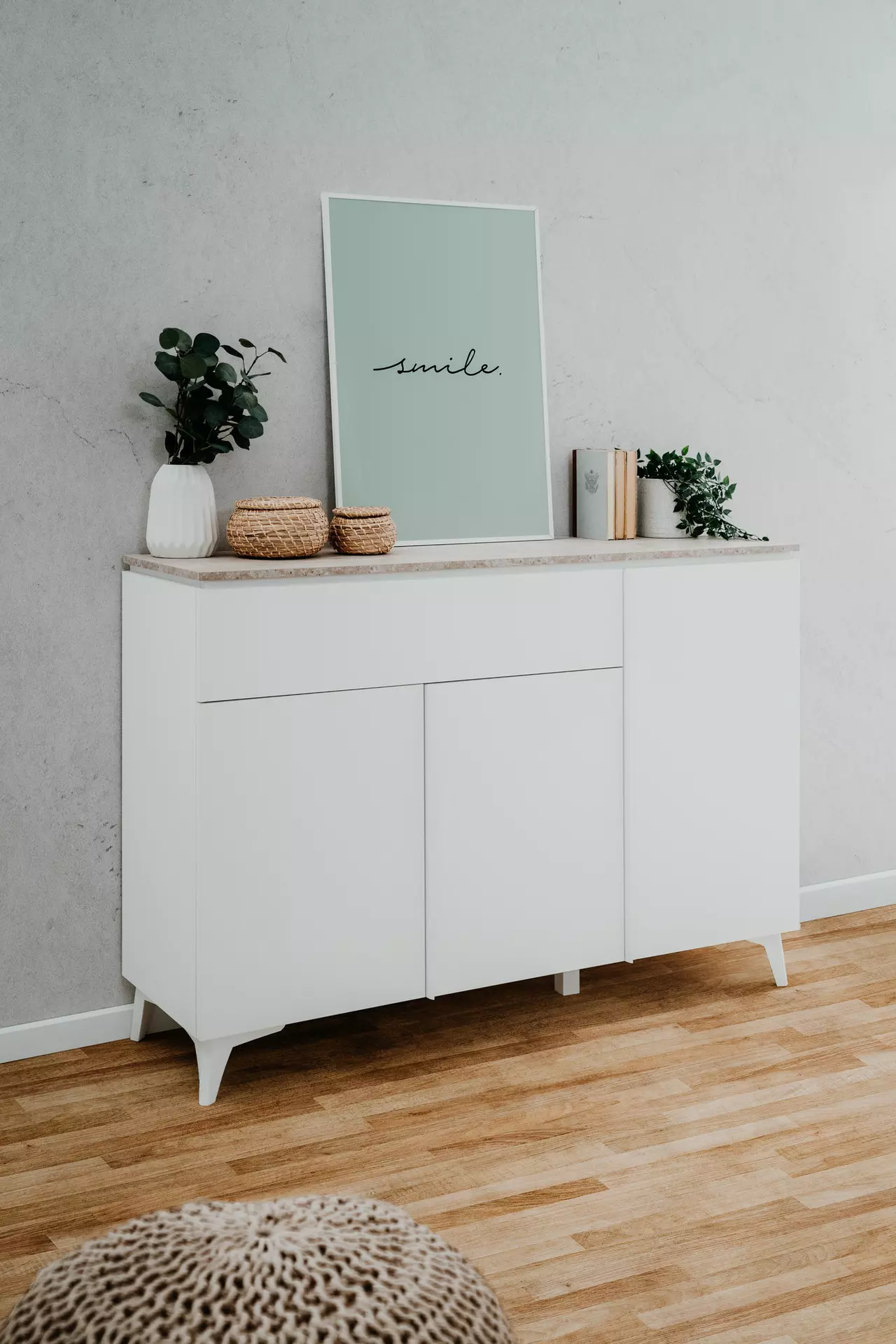 Kommode BERTRIX 01B finori Holzwerkstoff 40 x 92 x 133 cm