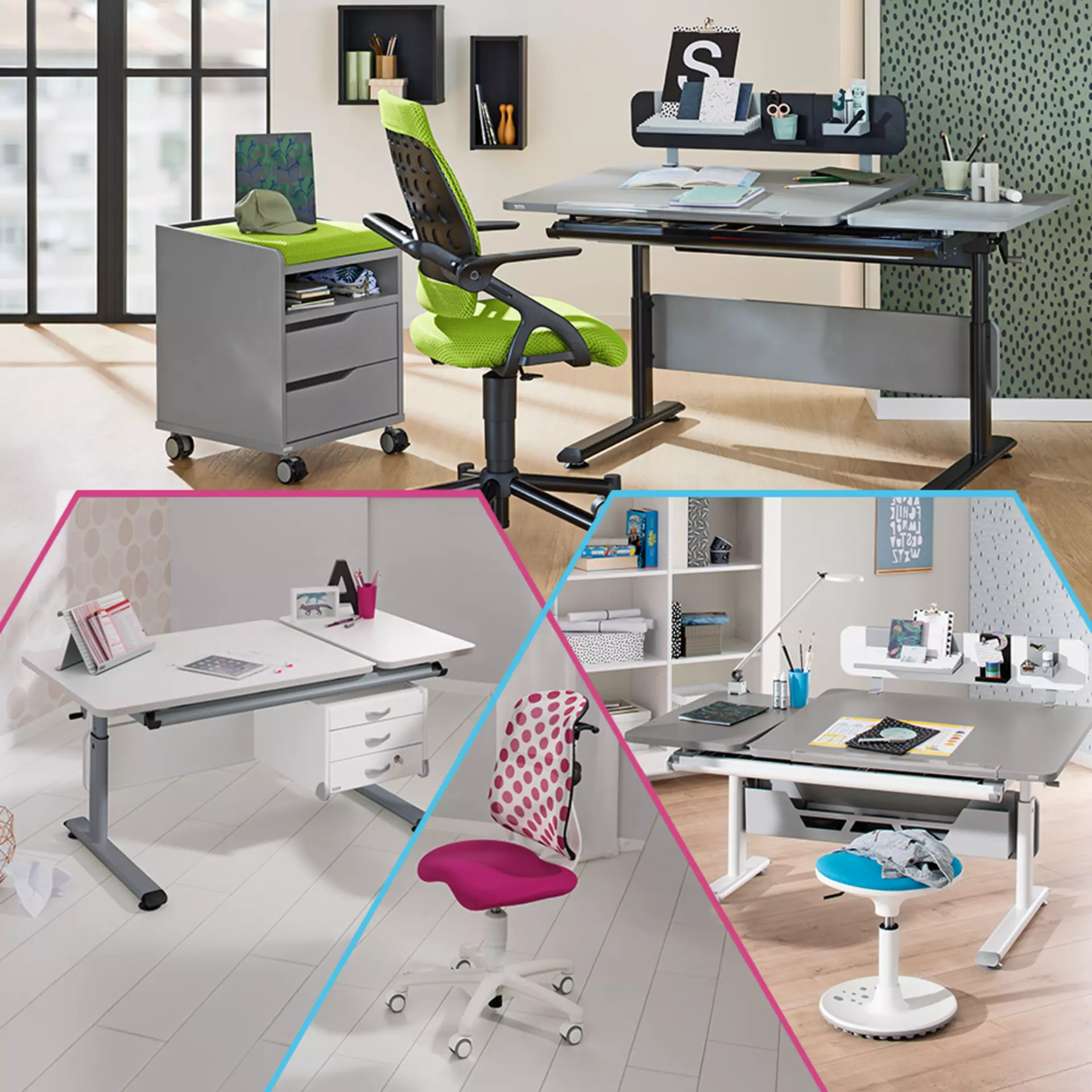 Finden Sie mit uns den passenden Schreibtisch für das Kinderzimmer