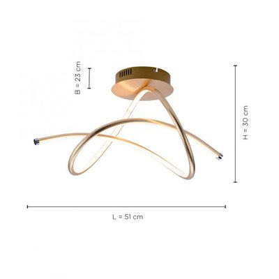 2. Bild von Deckenleuchte LED gold