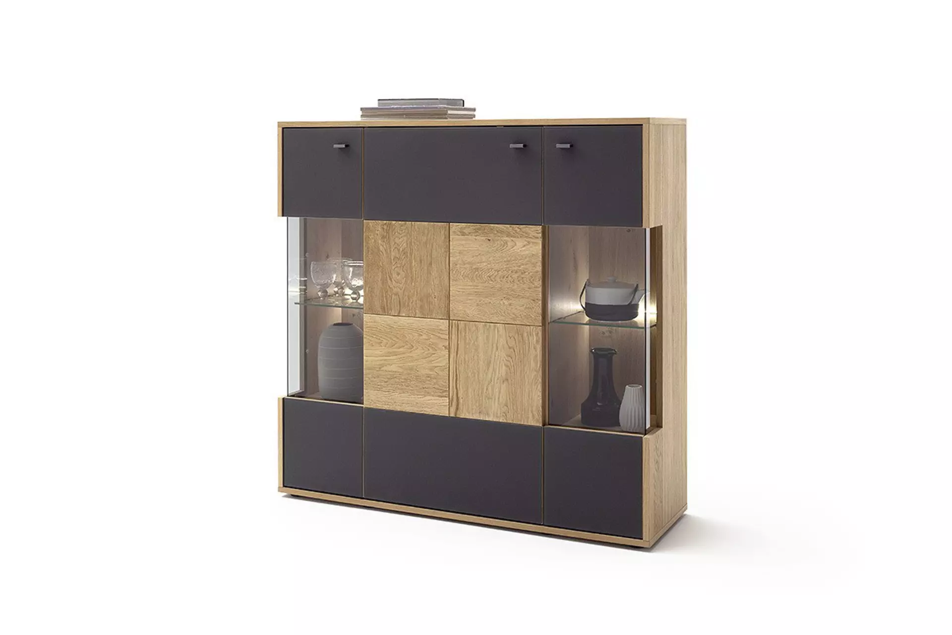 Highboard VALENCIA MCA furniture Holzwerkstoff 37 x 120 x 124 cm