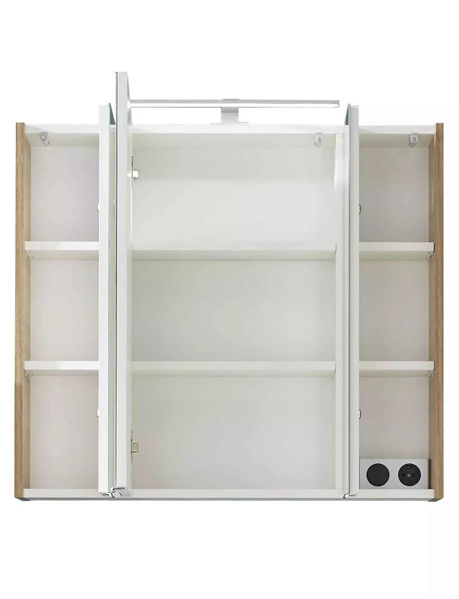 Spiegelschrank ca. 80 x 70 x 16 cm braun | Möbel Inhofer