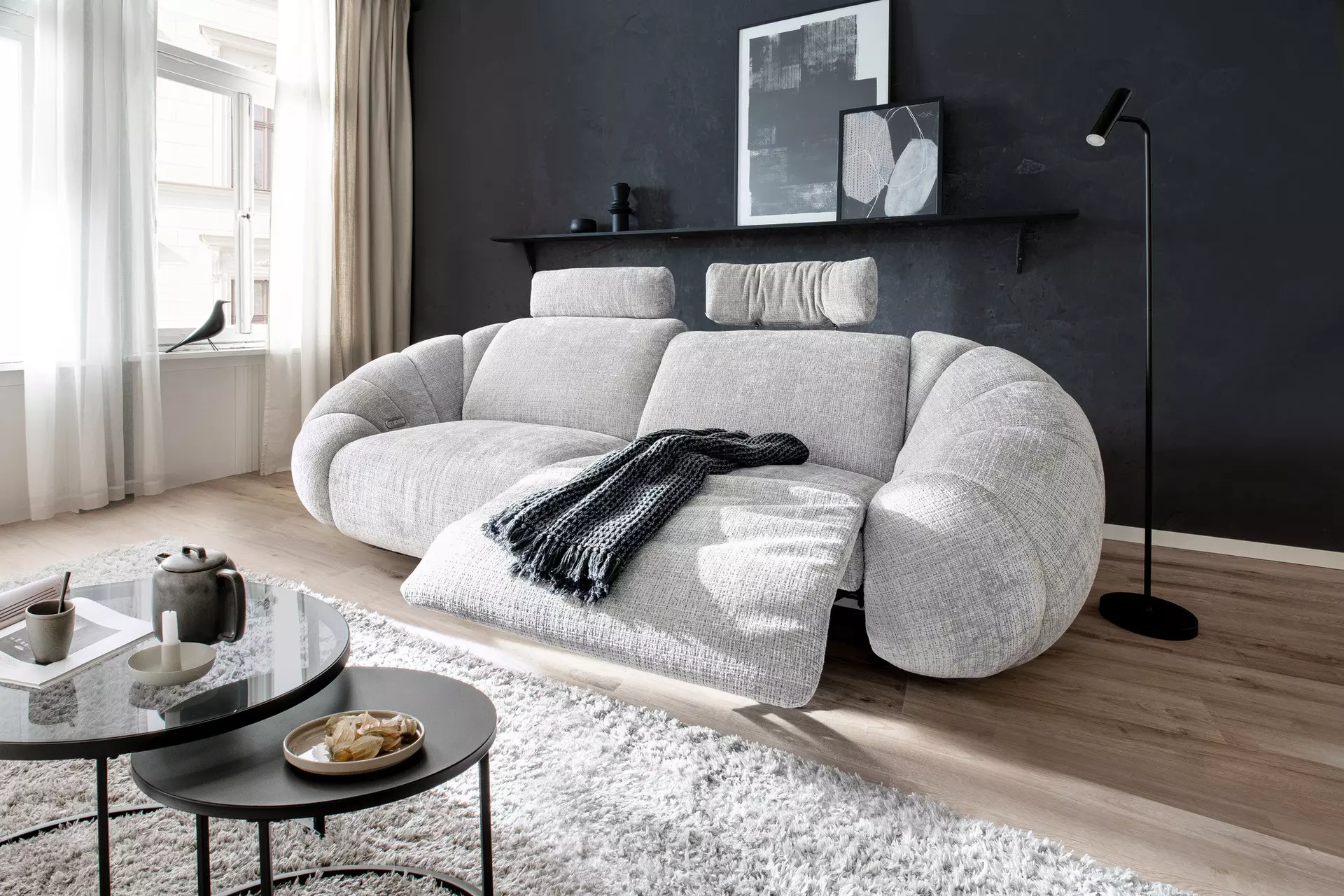 Sofa 2-Sitzer KINSALE A Better Place Textil 103 x 109 x 265 cm