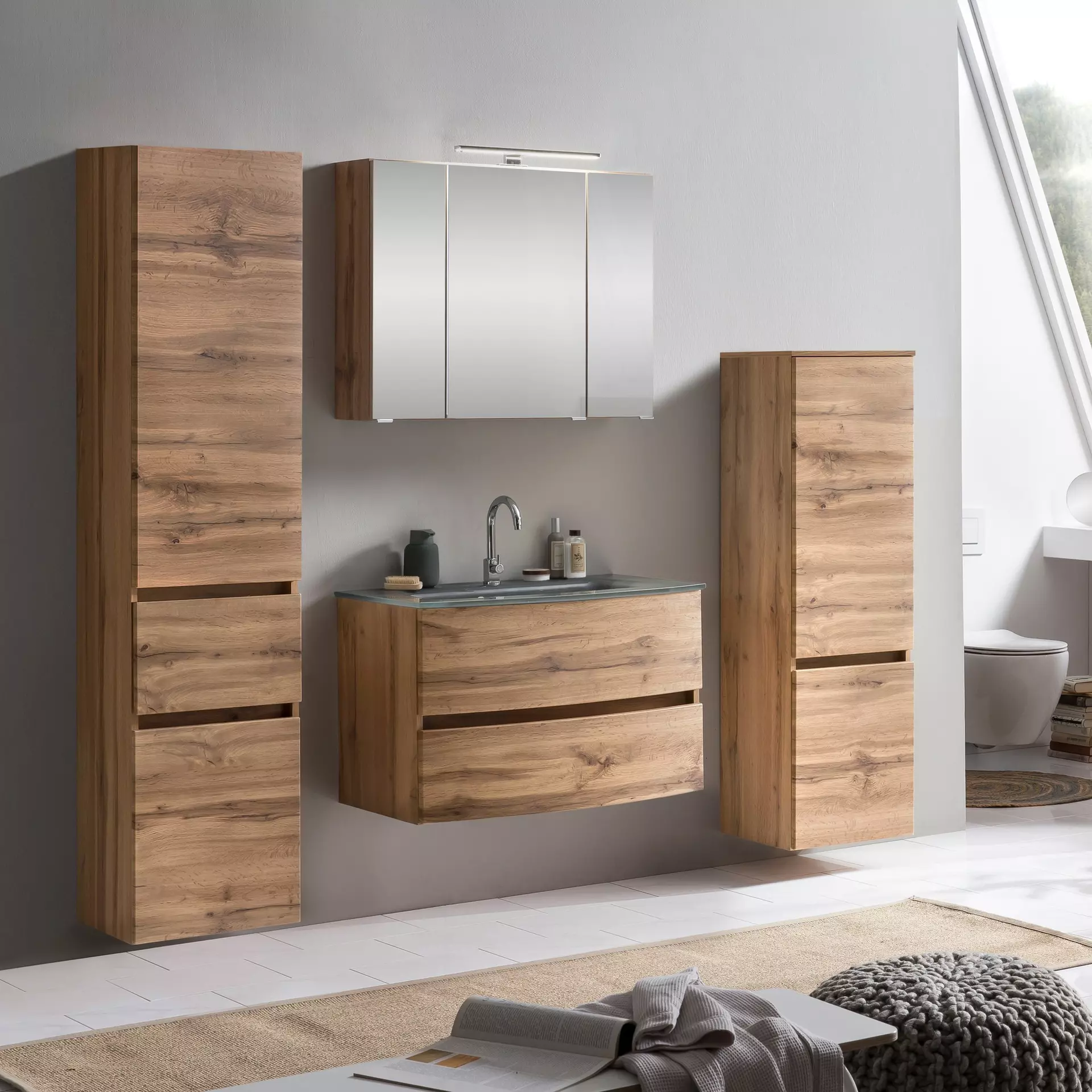 Badmöbelset Kopenhagen Coco Badwelten Holzwerkstoff 49 x 53 x 80 cm