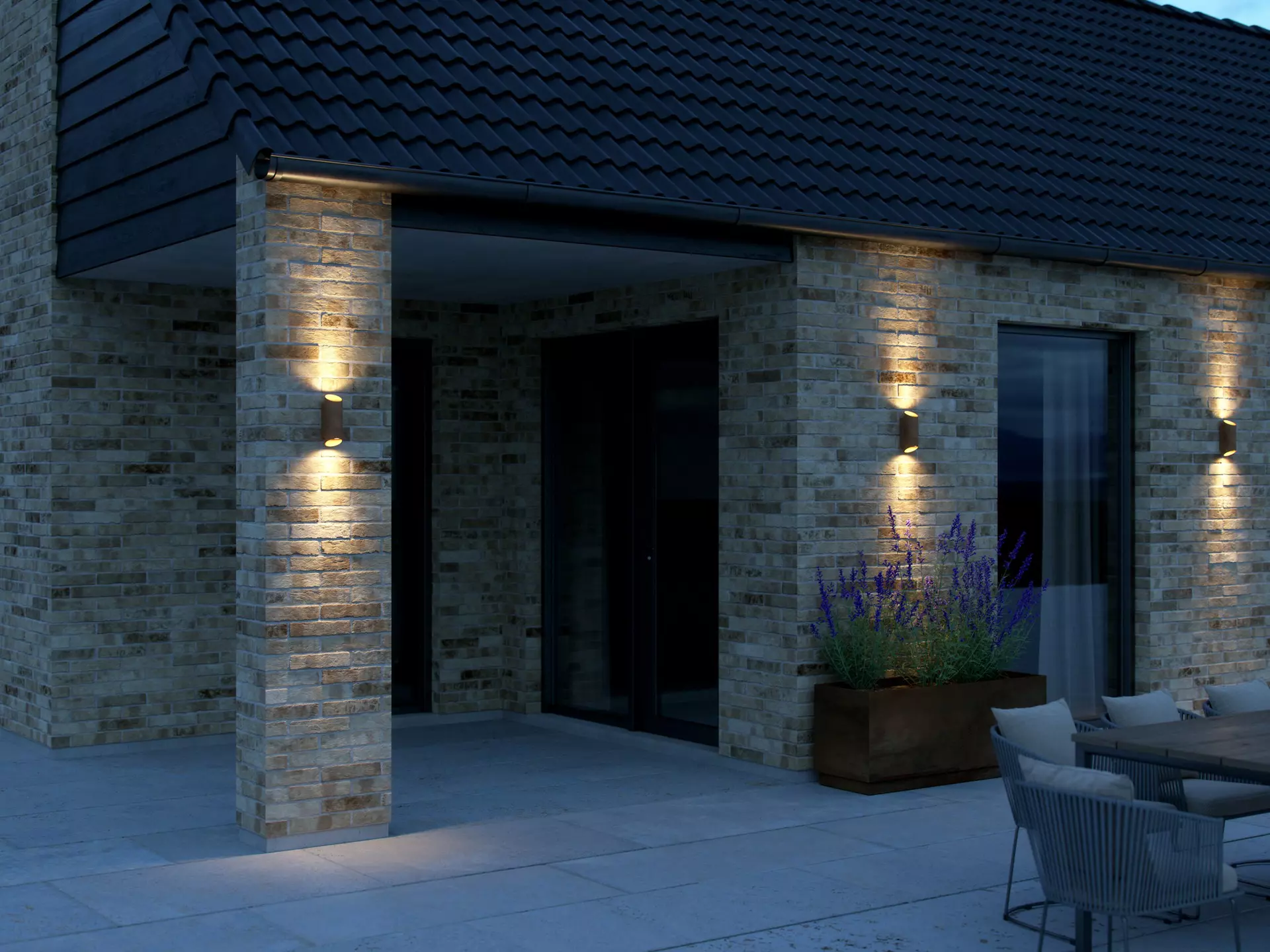 Wand-Aussenleuchte NICO ROUND Nordlux Metall 10 x 24 x 8 cm