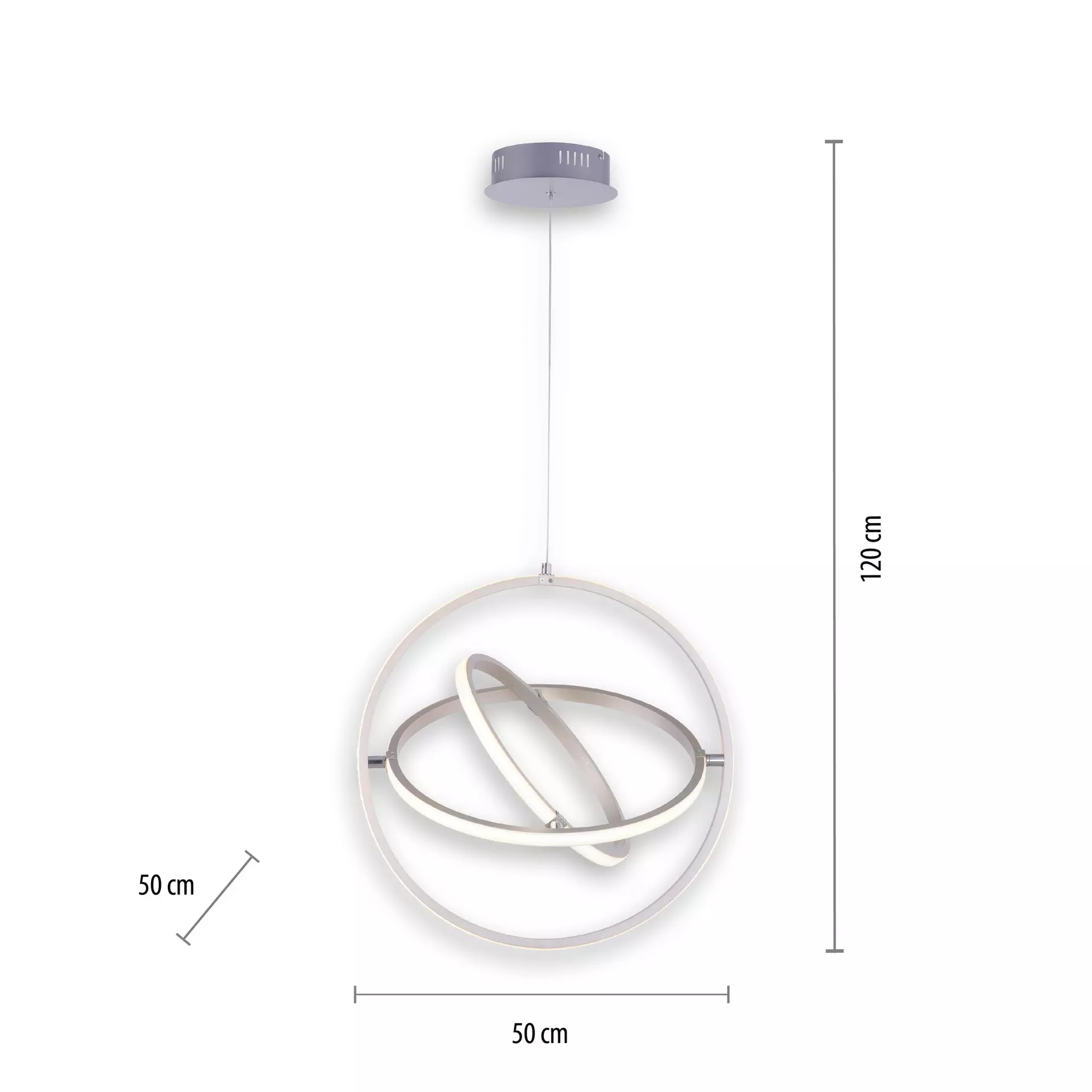 Hängeleuchte JELLA JUST LIGHT Metall 50 x 120 x 50 cm