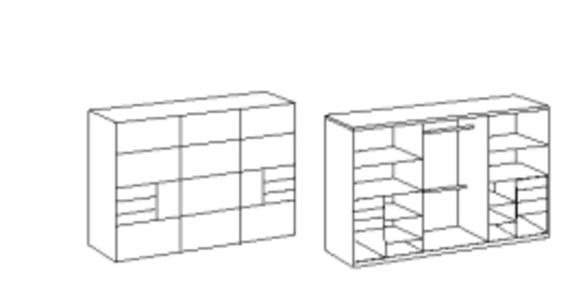 Schwebetürenschrank SAIGON Wimex Wohnbedarf Holzwerkstoff 64 x 208 x 270 cm