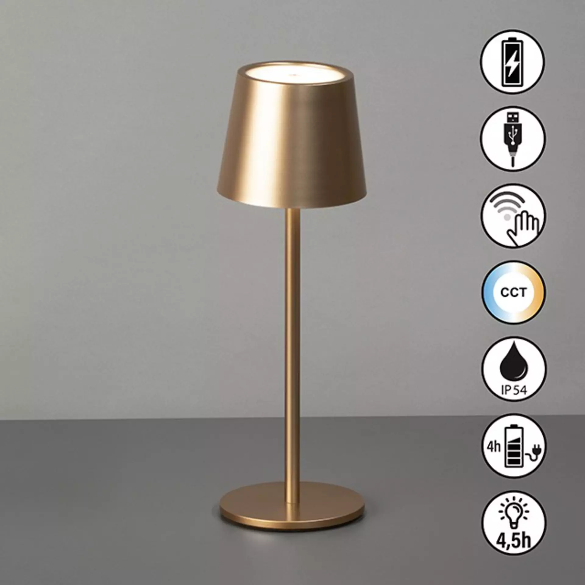 Tischleuchte ROXI FHLighting Metall 9 x 27 x 9 cm