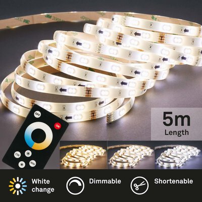 Bild von LED-Streifen LED Fernbedienung weiß