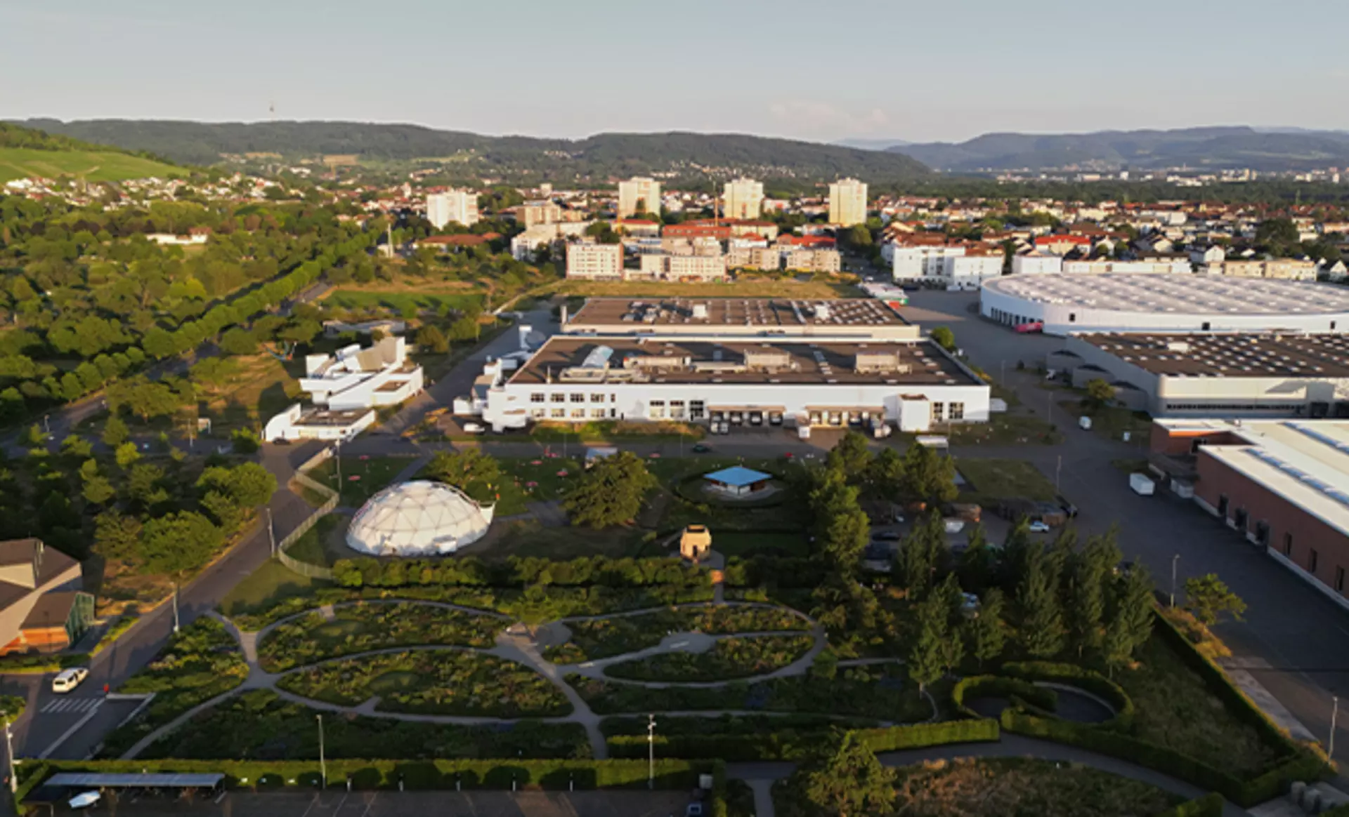 Der berühmte Vitra Campus in Weil am Rhein