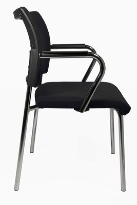 2. Bild von Besucherstuhl Metall schwarz Topstar