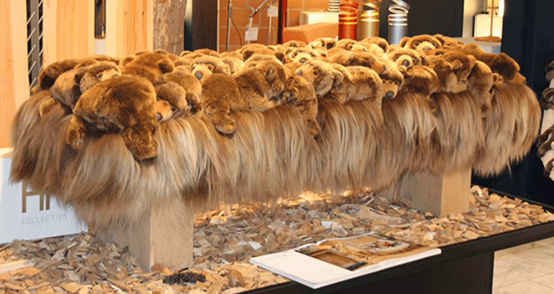 Bärige Sitzbank von AP Collection