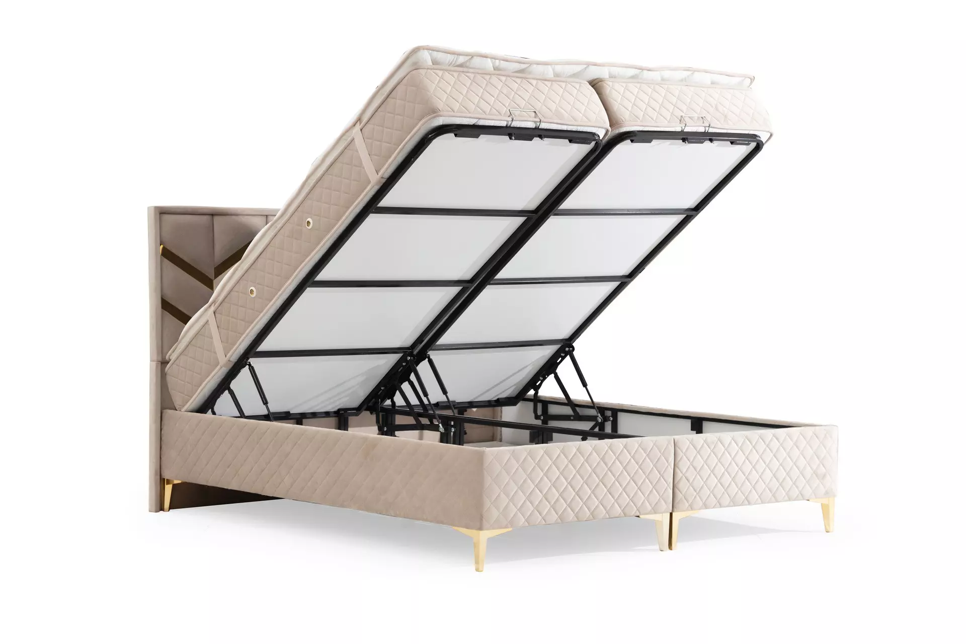 Boxspringbett ANTALYA Dreamoro Kunststoff 183 x 105 x 204 cm