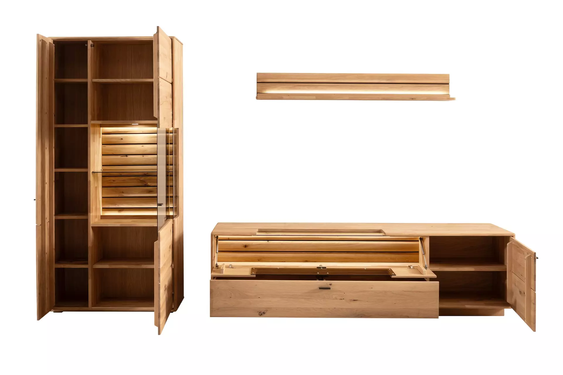 Wohnwand GIRONA MCA furniture Metall 323 x 207 x 50 cm