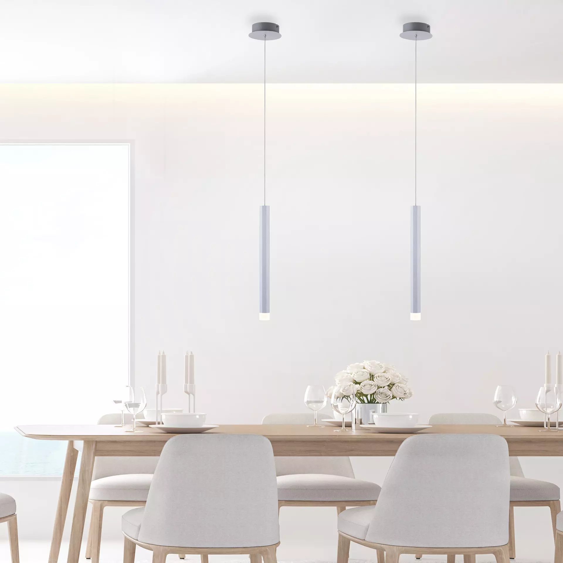 Hängeleuchte BRUNO JUST LIGHT Metall 12 x 120 x 12 cm