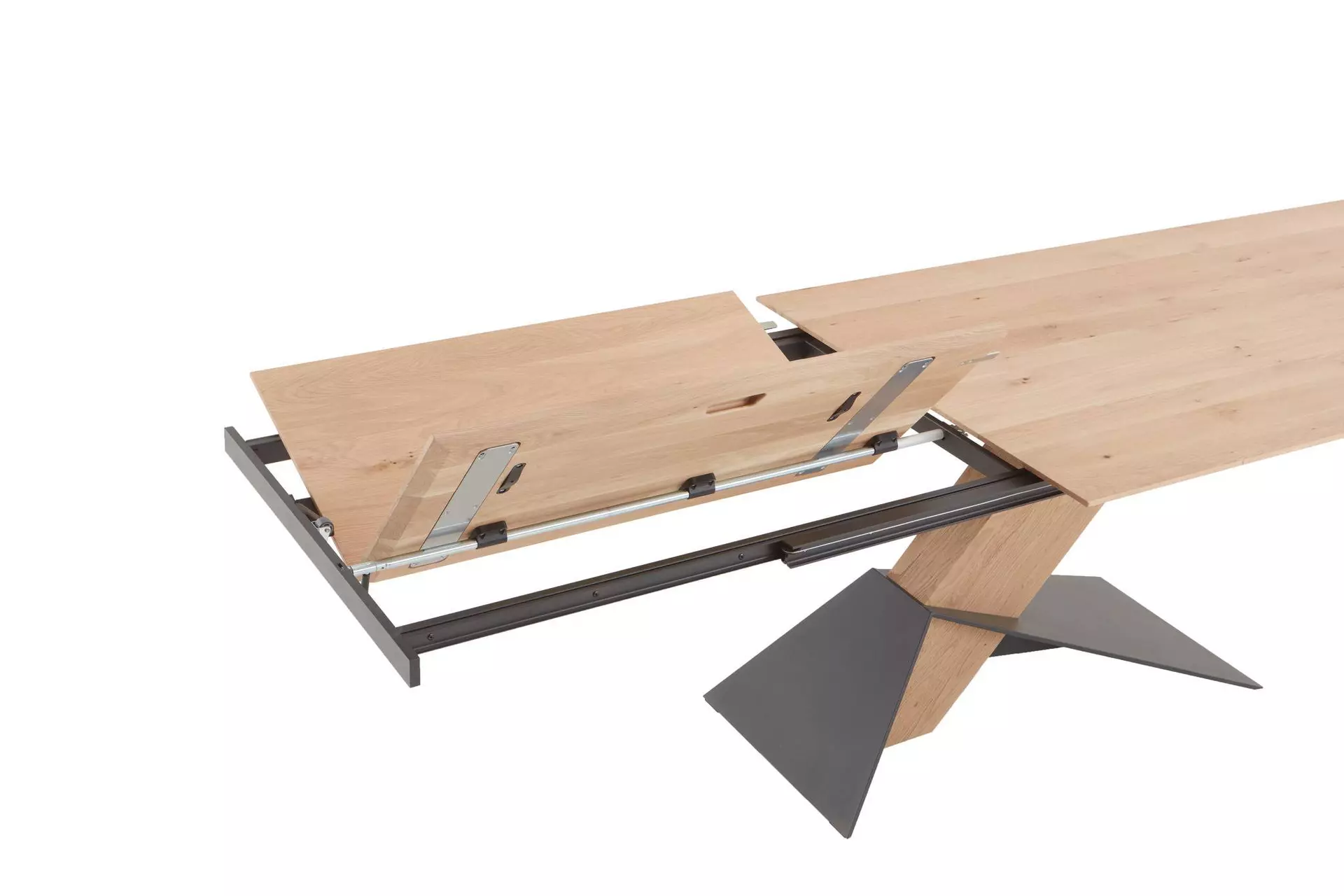 Esstisch NATURZEIT Hartmann - Massivholzmöbel Metall 95 x 76 x 290 cm