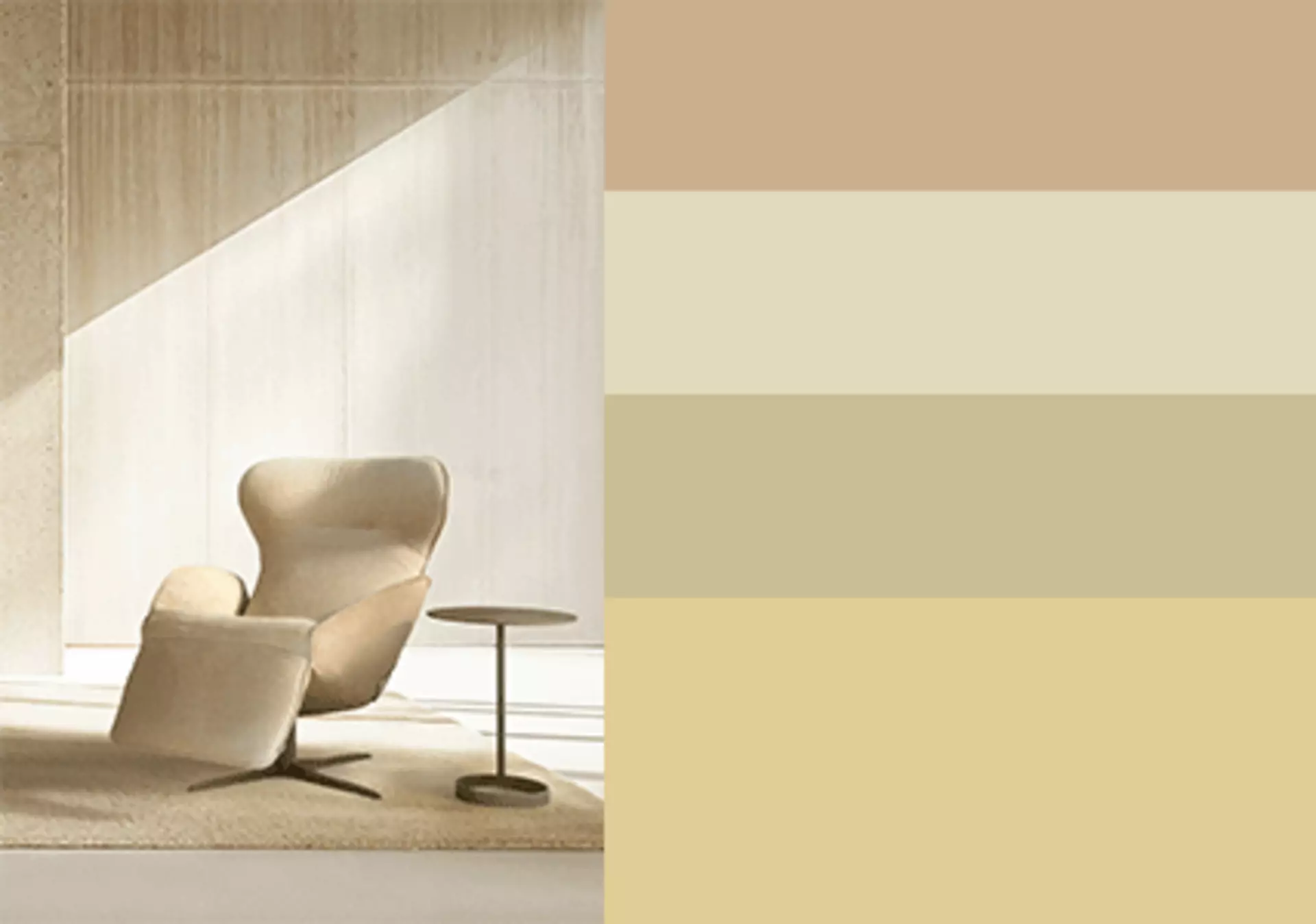 Verschiedene Naturtöne wie Beige, Sand und Creme.