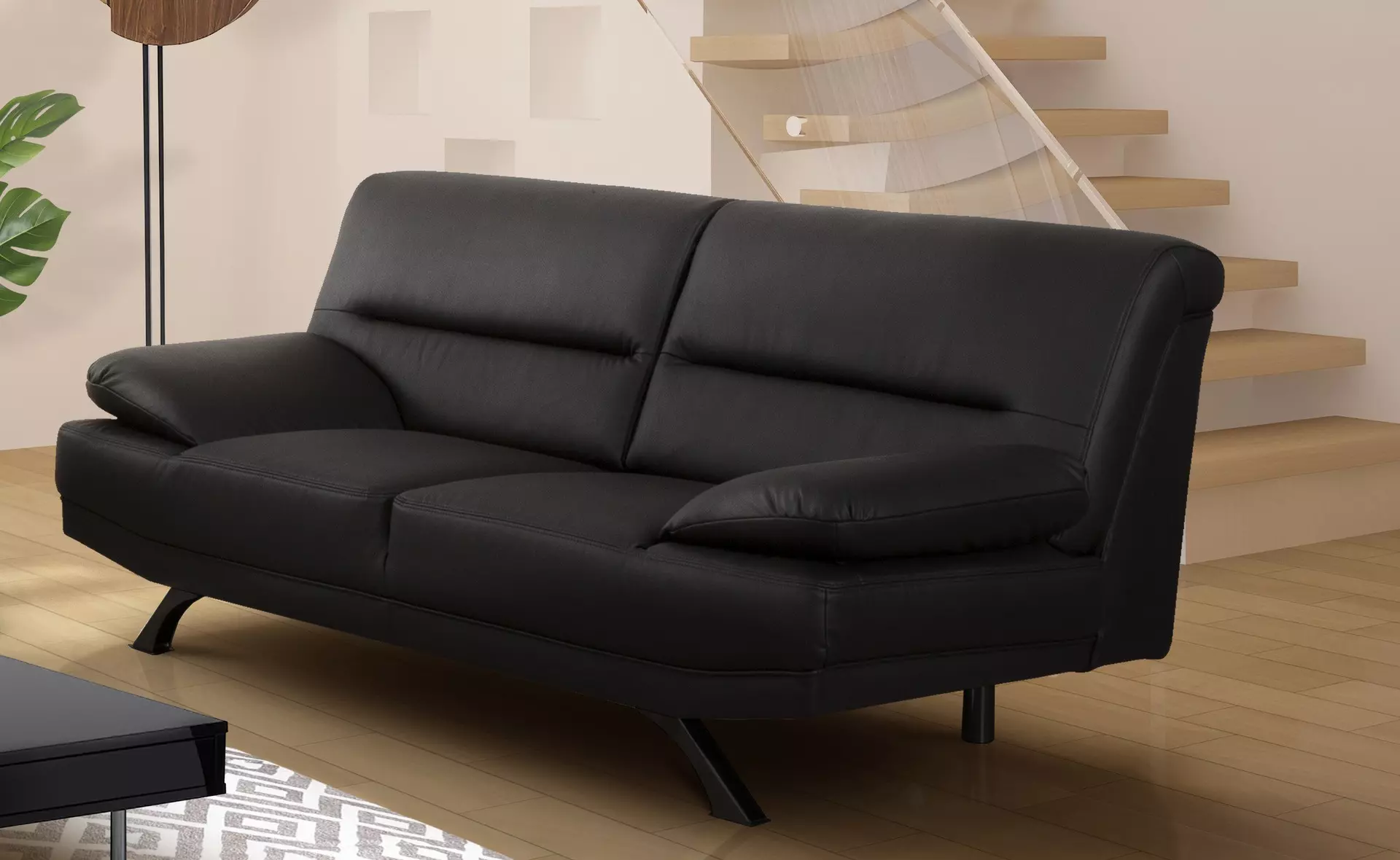 Sofa 2-Sitzer BRUNO CELECT Textil 94 x 83 x 191 cm