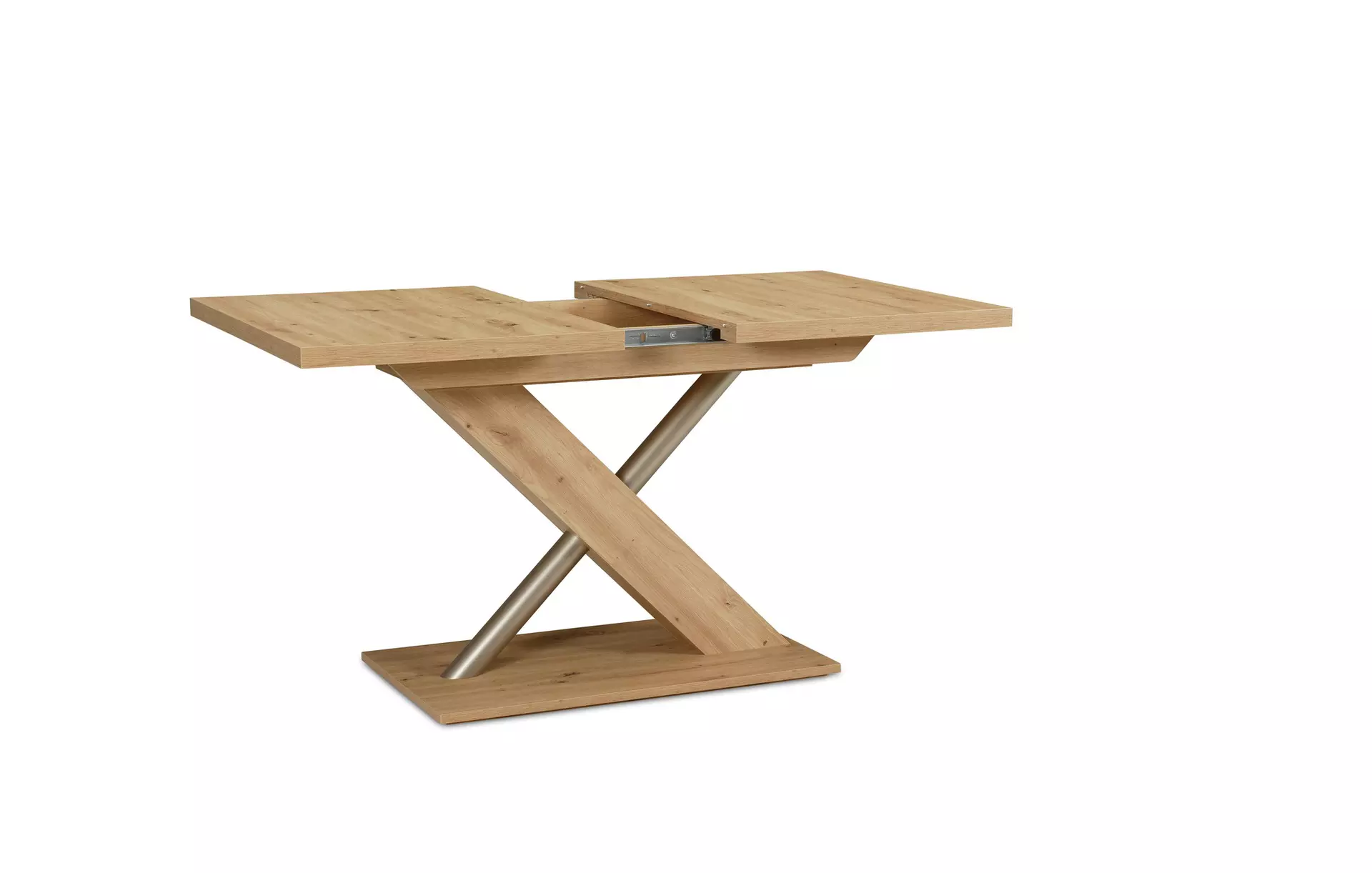 Tisch mit Auszug ELIMO Vito Metall 80 x 76 x 120 cm