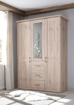 Bild von Drehtürenschrank ca. 150 x 212 x 62 cm Dreamoro braun