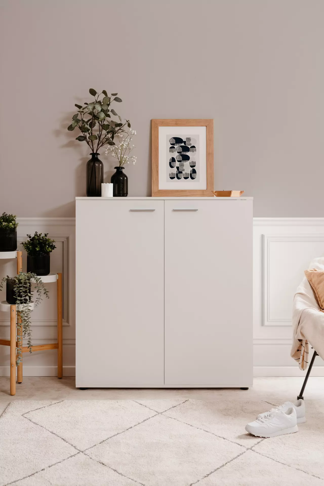 Schuhschrank SATOS finori Kunststoff 33 x 110 x 100 cm