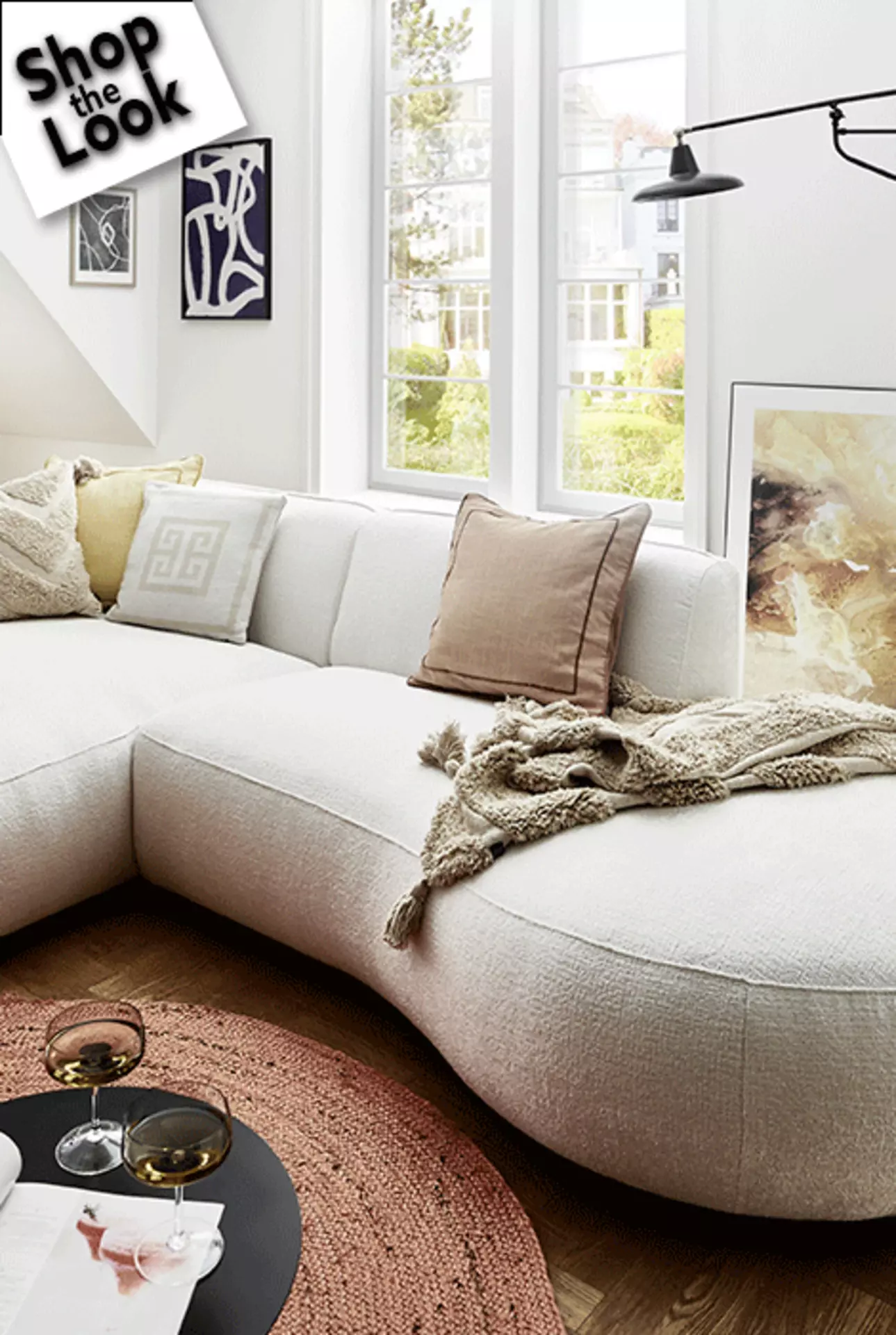 Cloud Comfort durch Soft Curves: jetzt den Shop the Look Cozy Vibes entdecken!