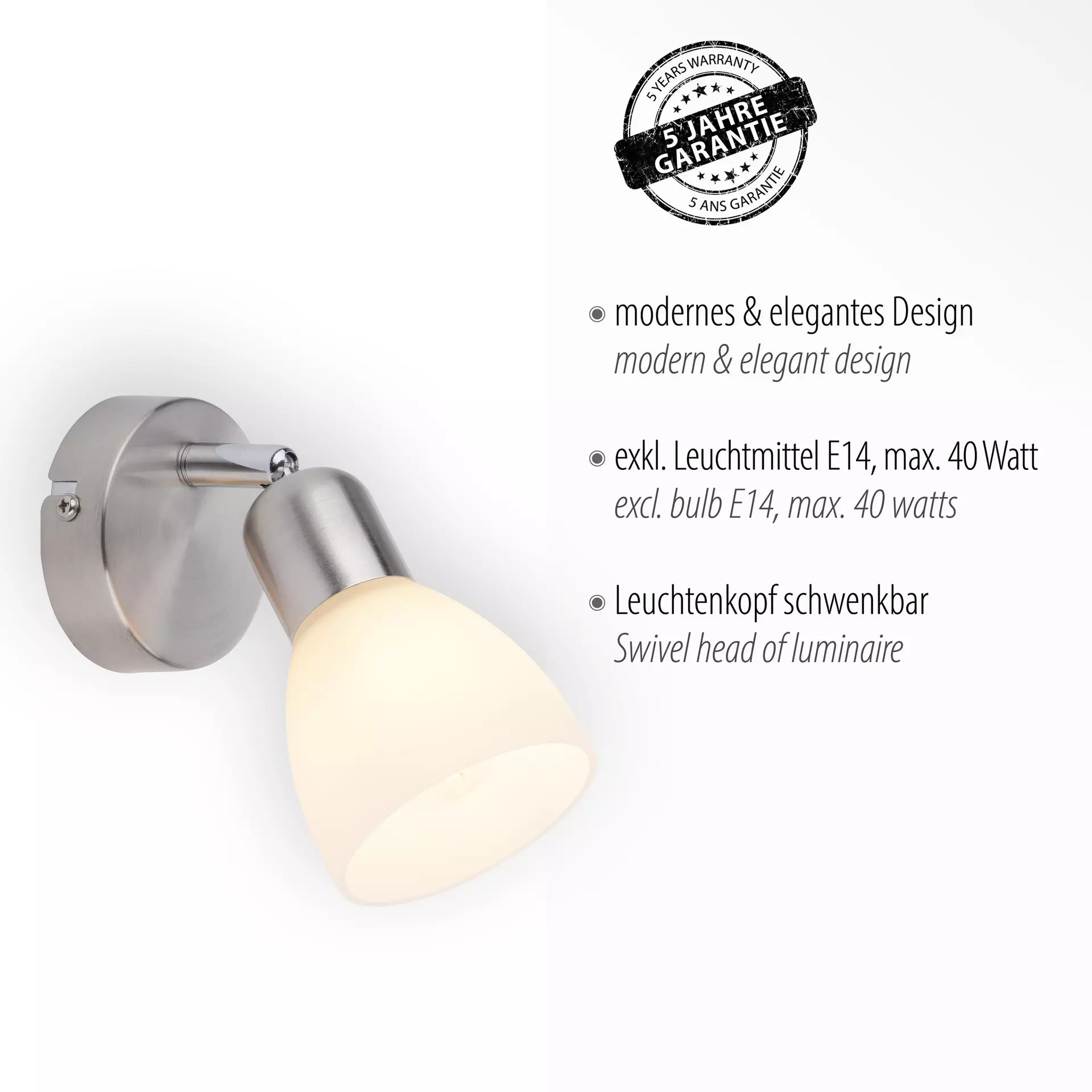 Strahler KARO JUST LIGHT Metall 9 x 18 x 9 cm