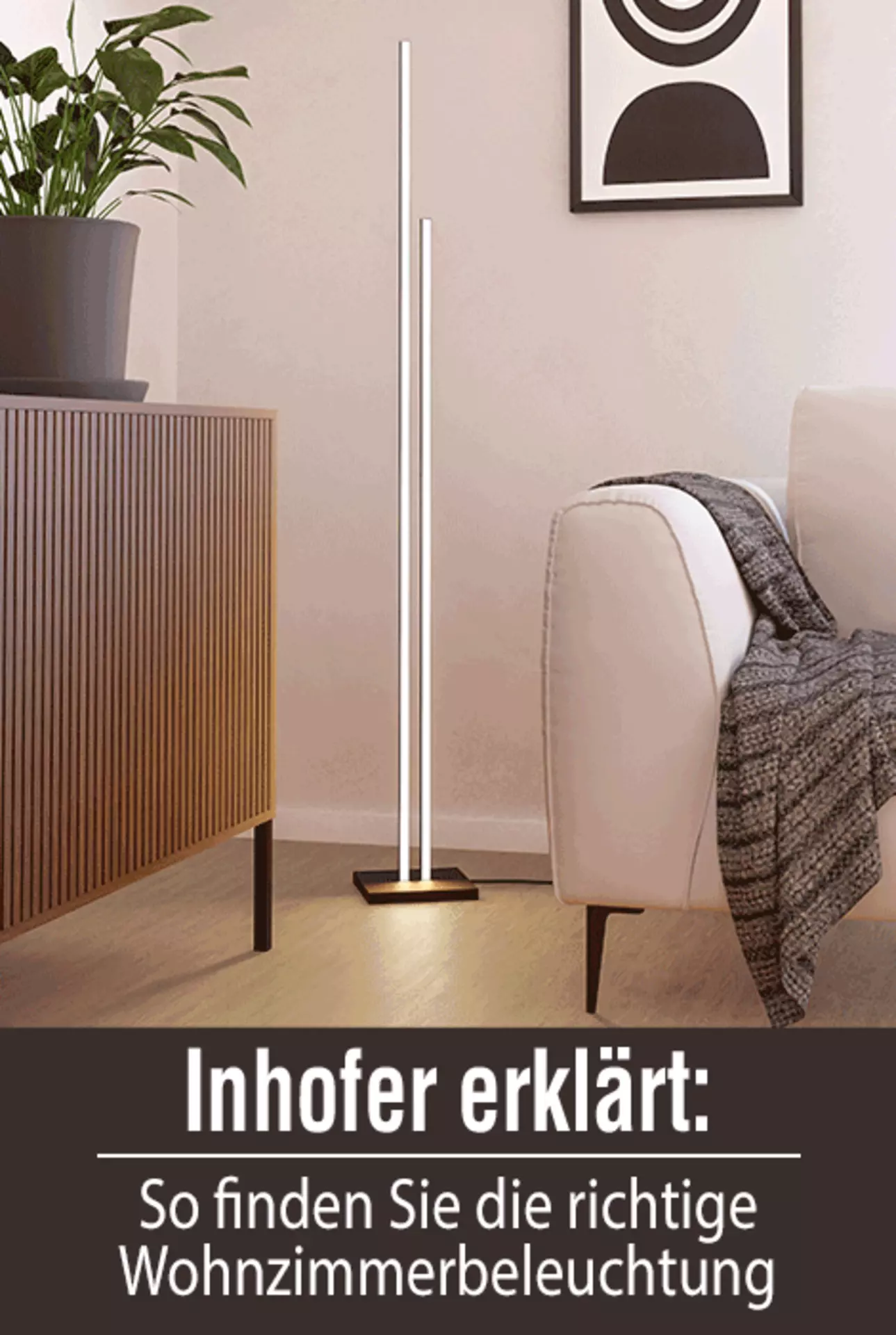 Entdecken in diesem Wohntipp wie Sie Ihre passende Wohnzimmerbeleuchtung wählen