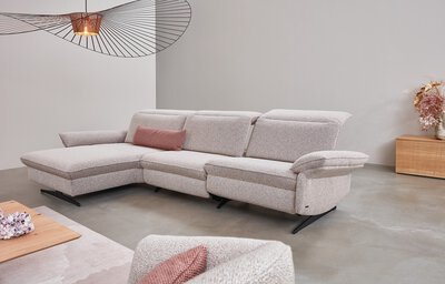 2. Bild von Ecksofa Polyester beige Himolla