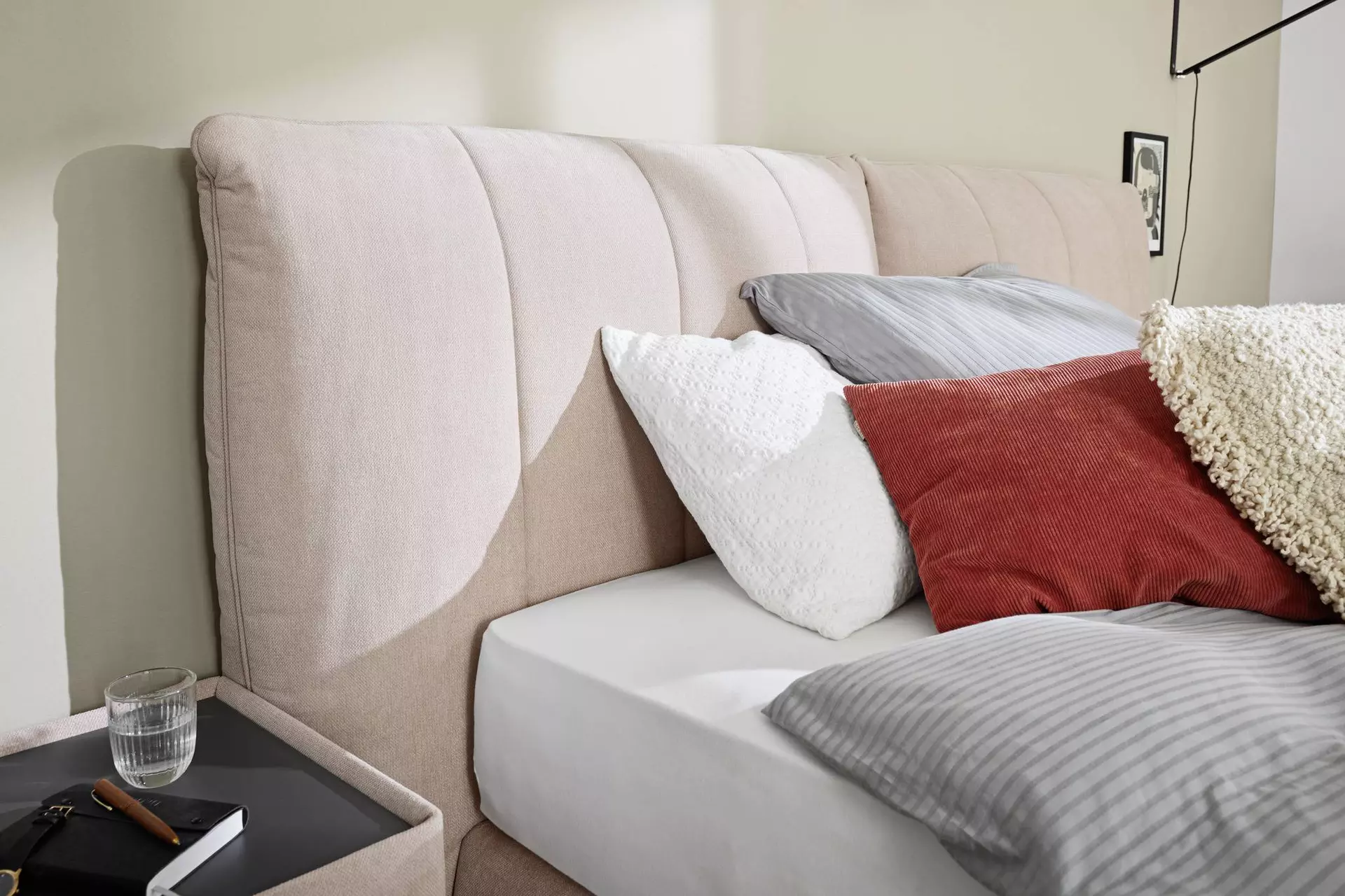 Boxspringbett DELUXE EDITION MONDO Textil 184 x 115 x 225 cm