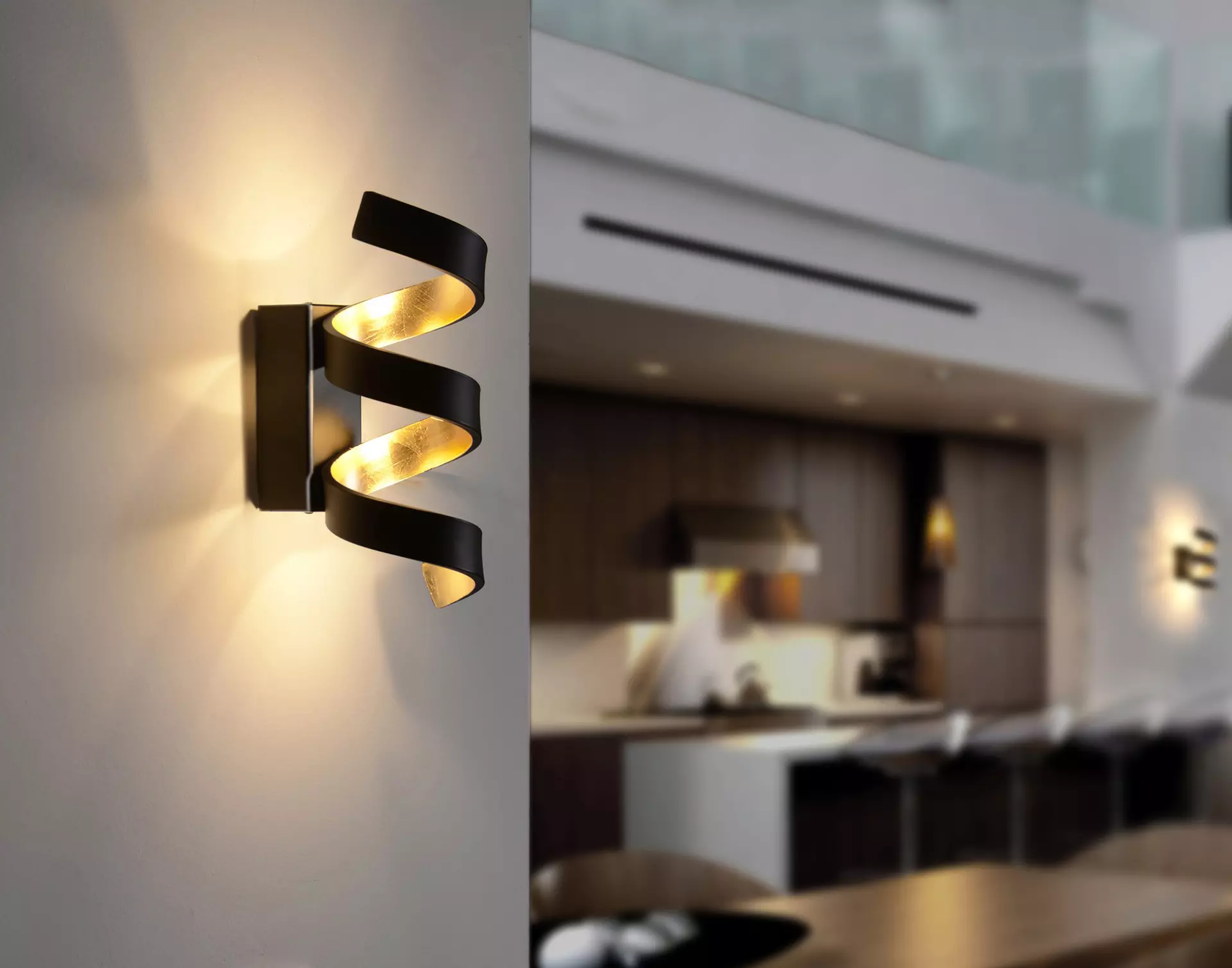 Wandleuchte Helix Eco-Light Metall 14 x 26 x 10 cm
