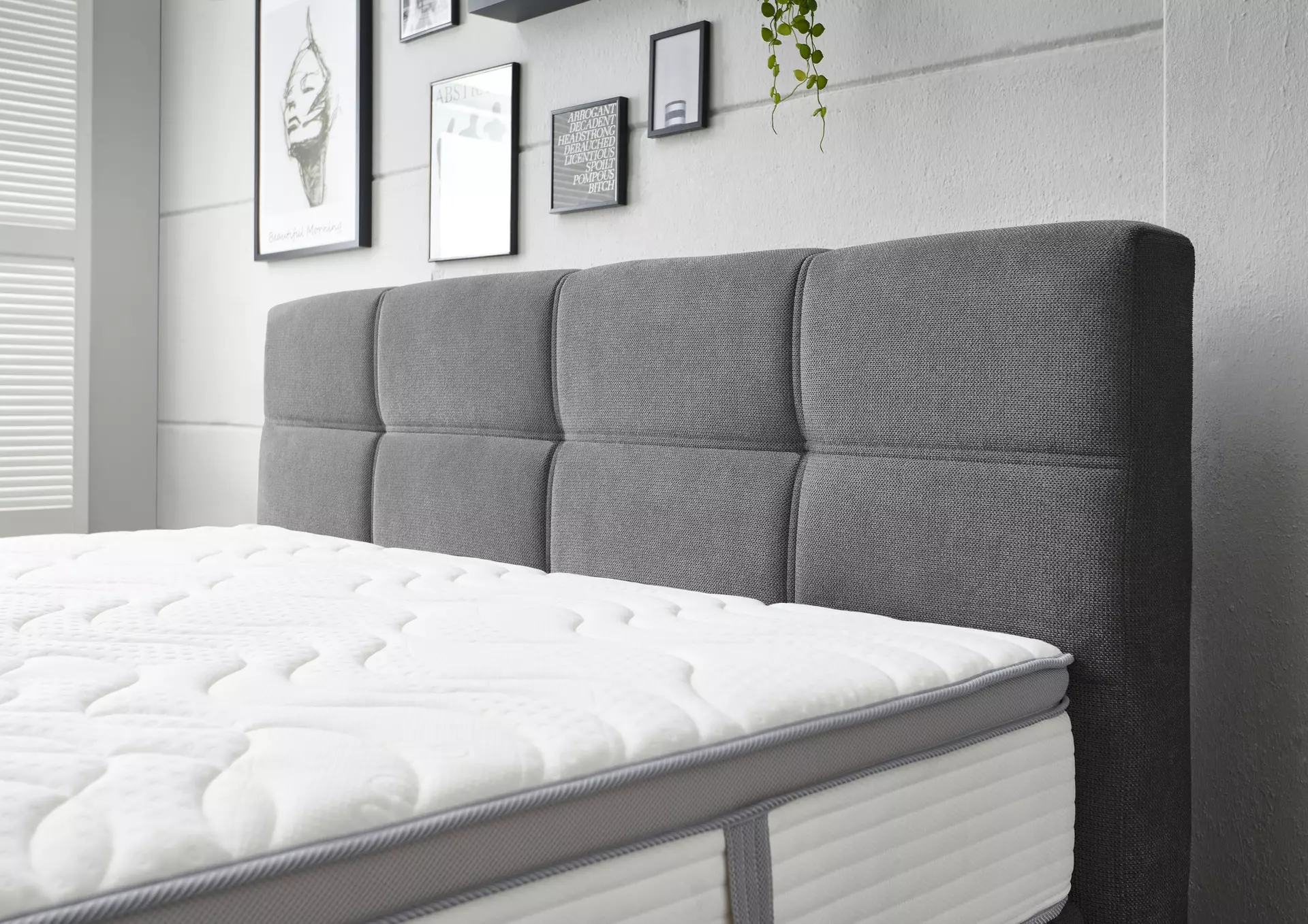 Boxspringbett BX2570 Sun Garden Textil 188 x 112 x 217 cm